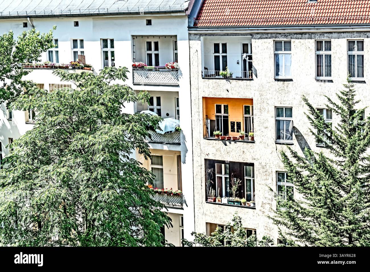Berlin from behind ; Berlin von hinten Stock Photo