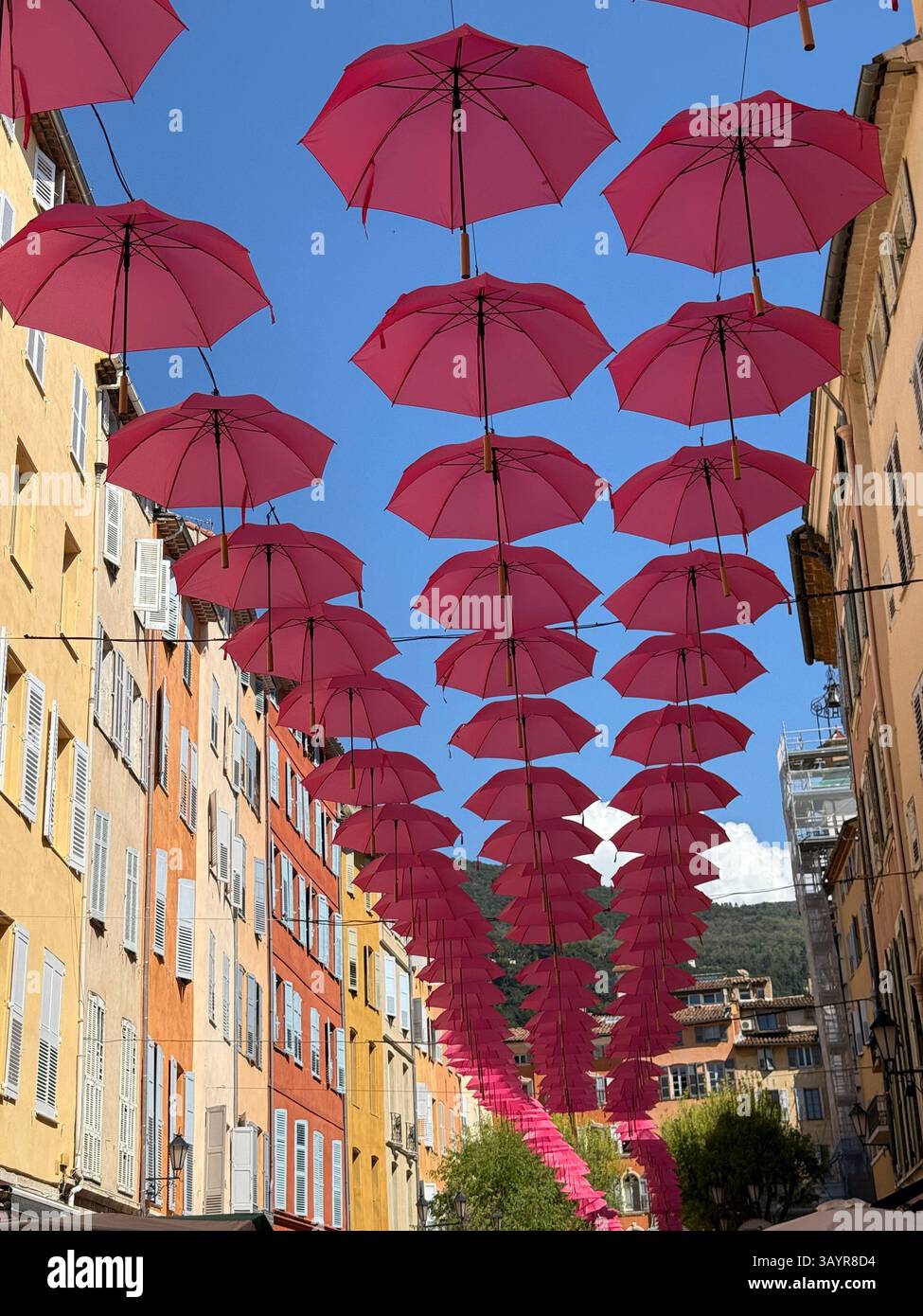 Pink Umbrellas - Smartphone Captured Stock Image