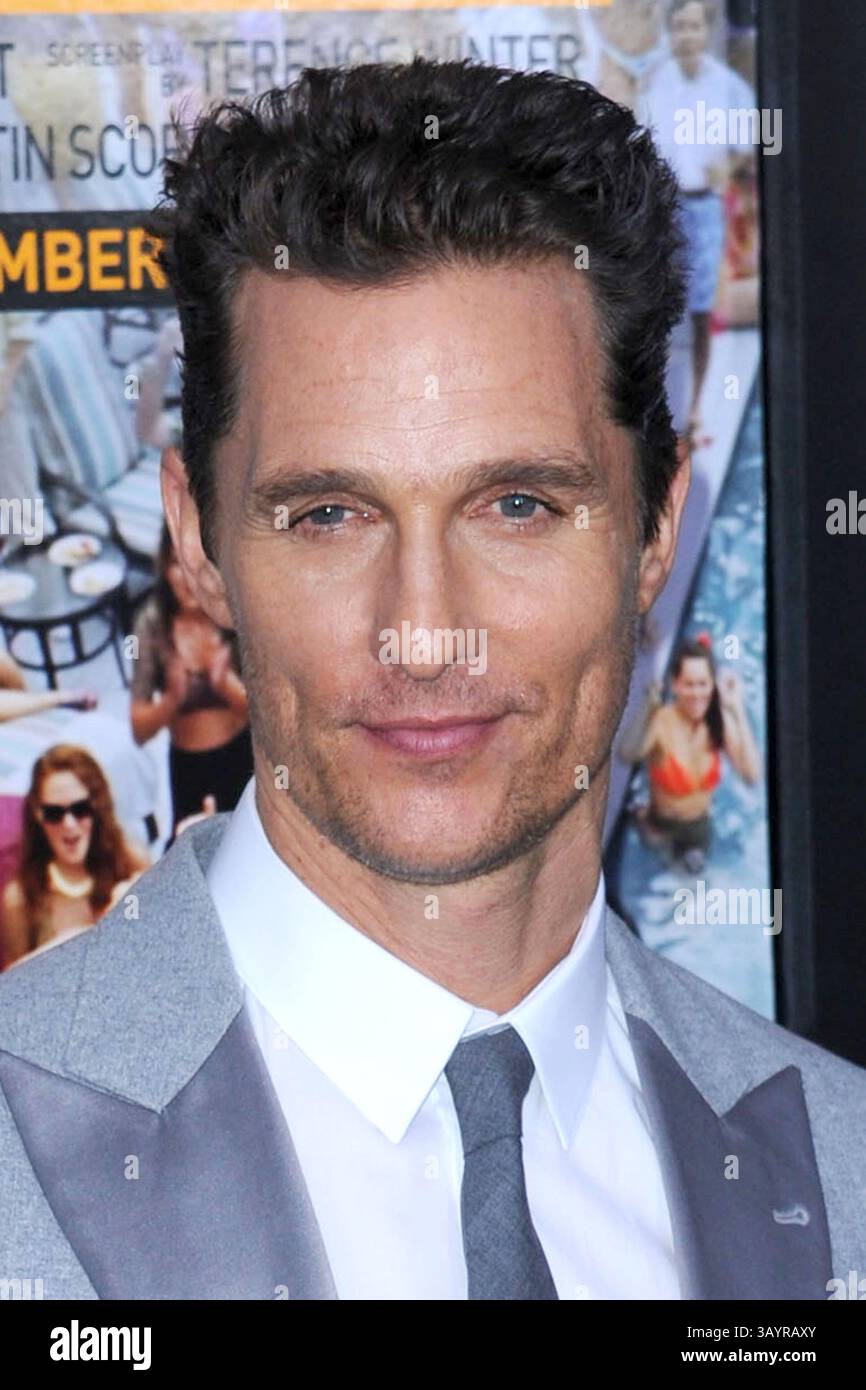 Matthew McConaughey at the 'The Wolf Of Wall Street' premiere at ...