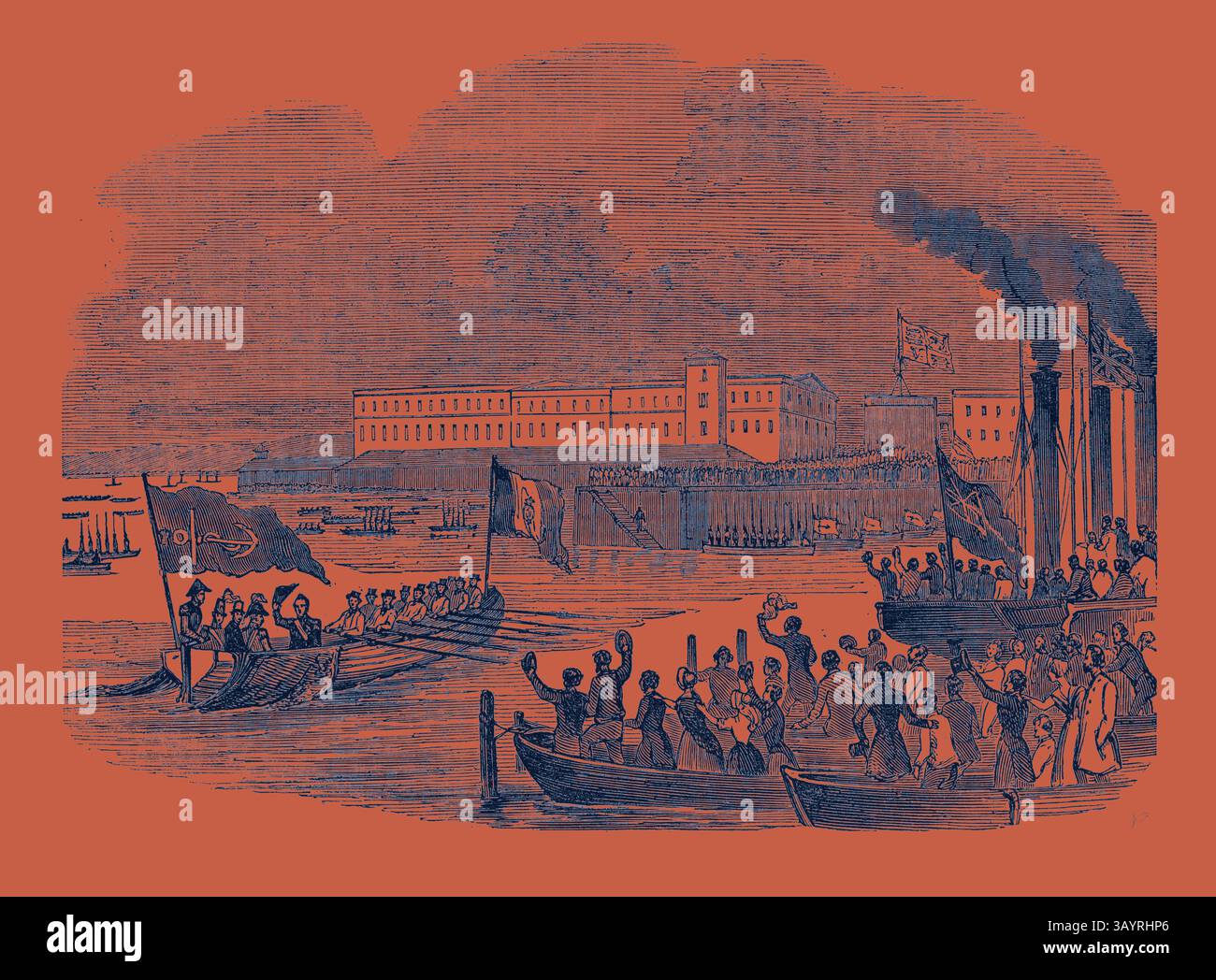 Bustling scene dock large hi-res stock photography and images - Alamy
