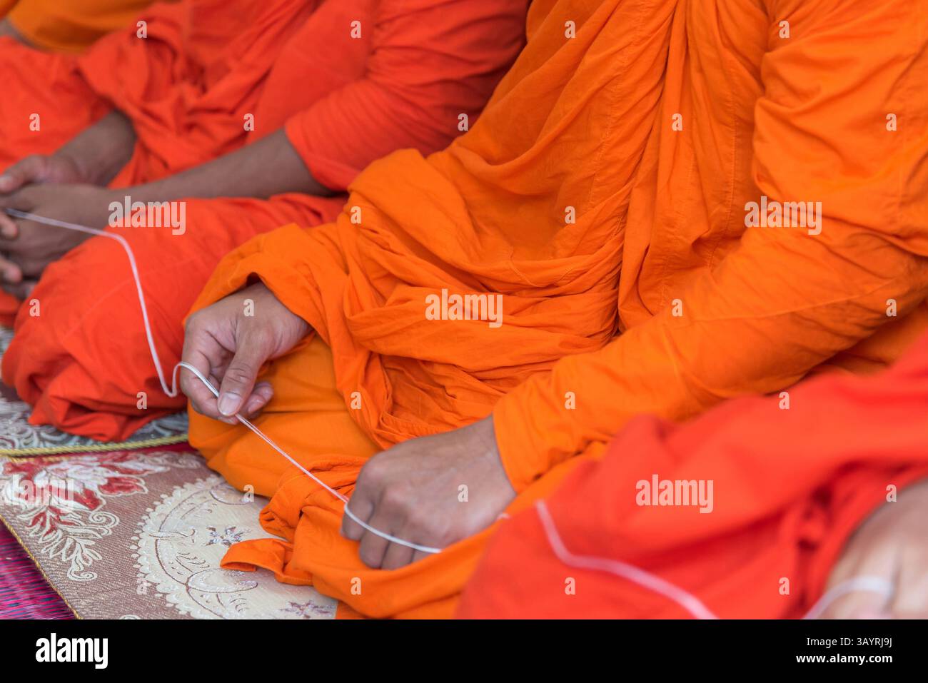 Thai Book Ritual Ang Thong, Thailand - May 21, 2017 : Thai monk ritual for cerebrate the ...