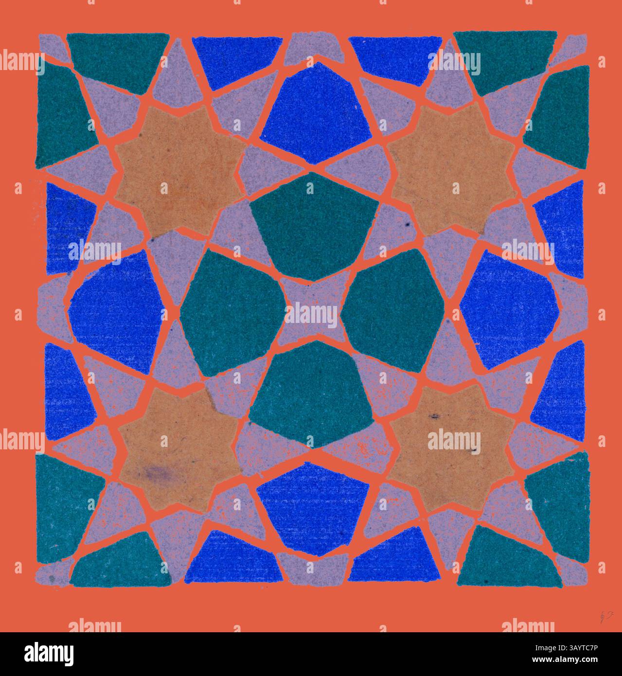 Interlocking designs in warm tones hi-res stock photography and images ...