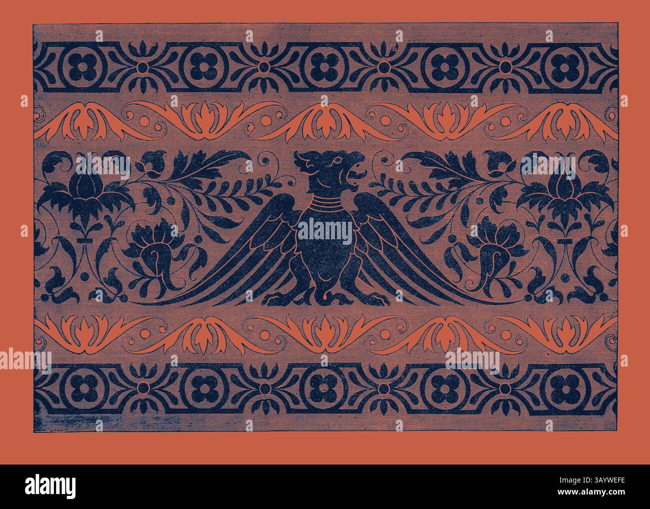 Winged Creature Patterns Central winged creature surrounded hi-res stock photography and images ...