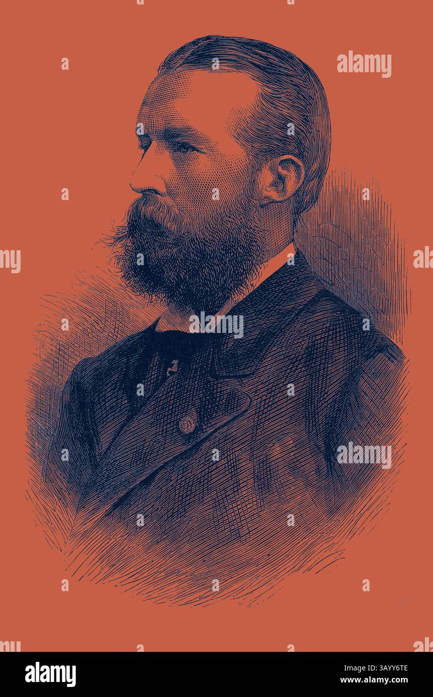 A distinguished man with a prominent beard and well-groomed hair ...