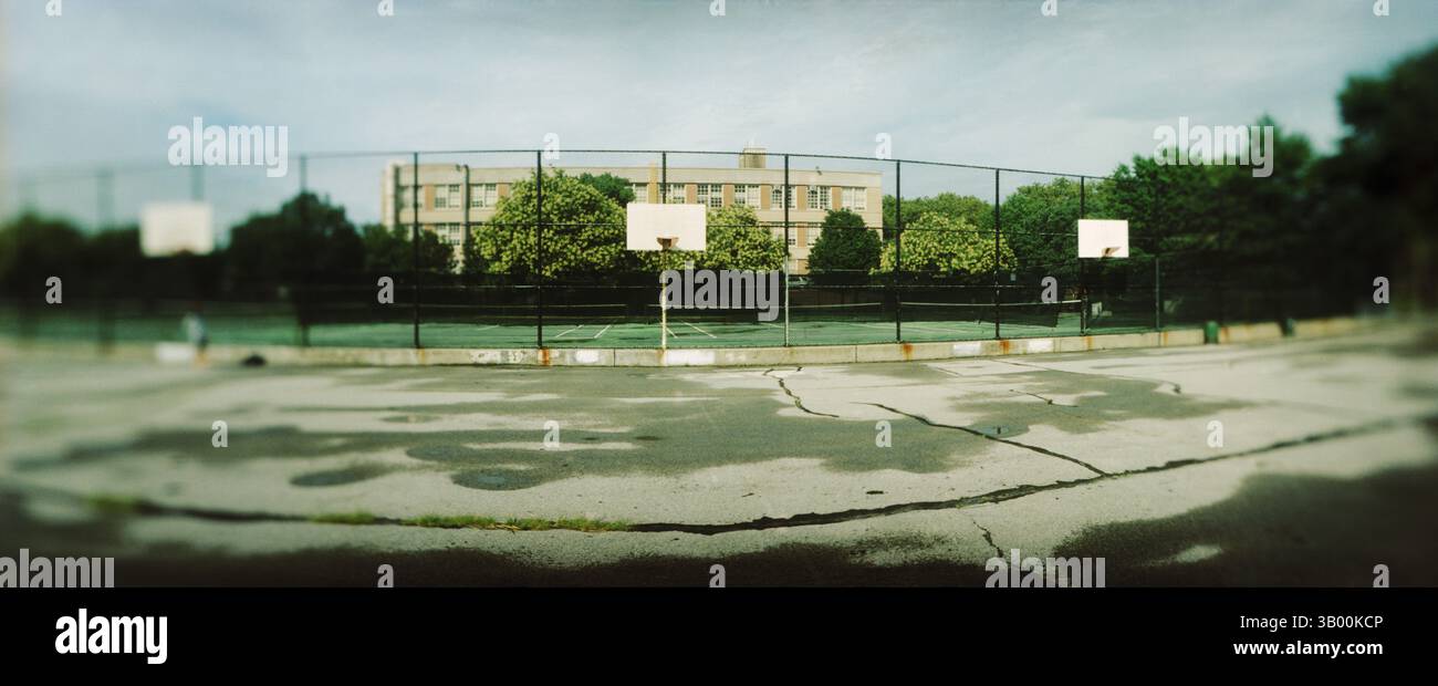 Panorama basketball court park hi res stock photography and images Alamy
