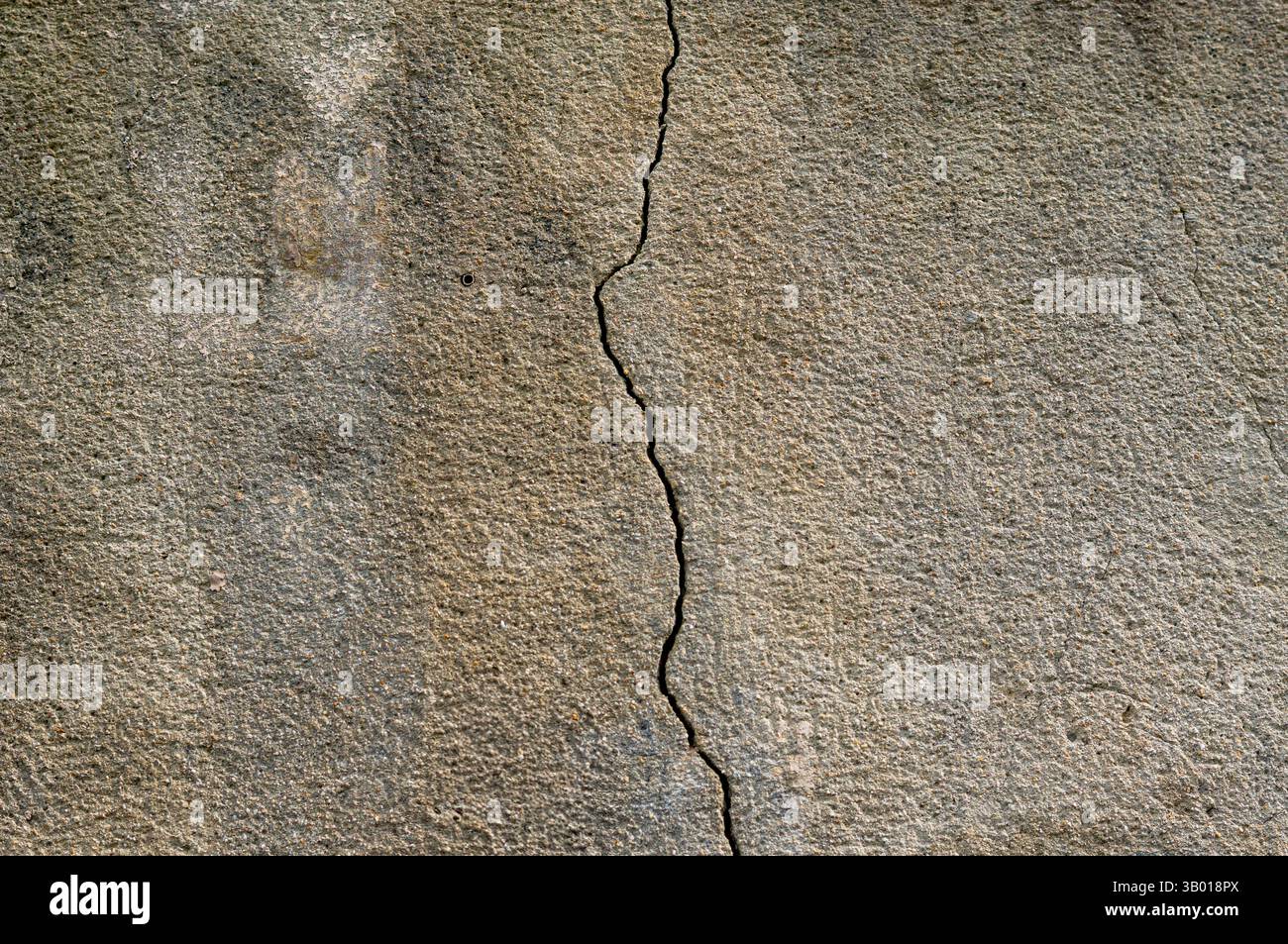 Cracks in the building wall building thread Stock Photo