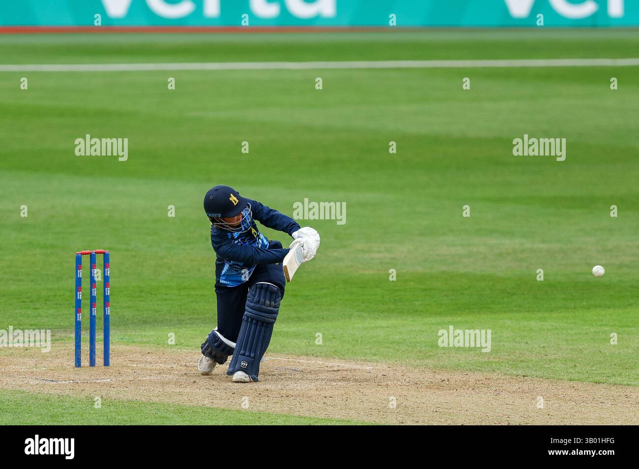 Birmingham, UK. 23rd Apr, 2025. #73, Nat Wraith of Warwickshire in ...