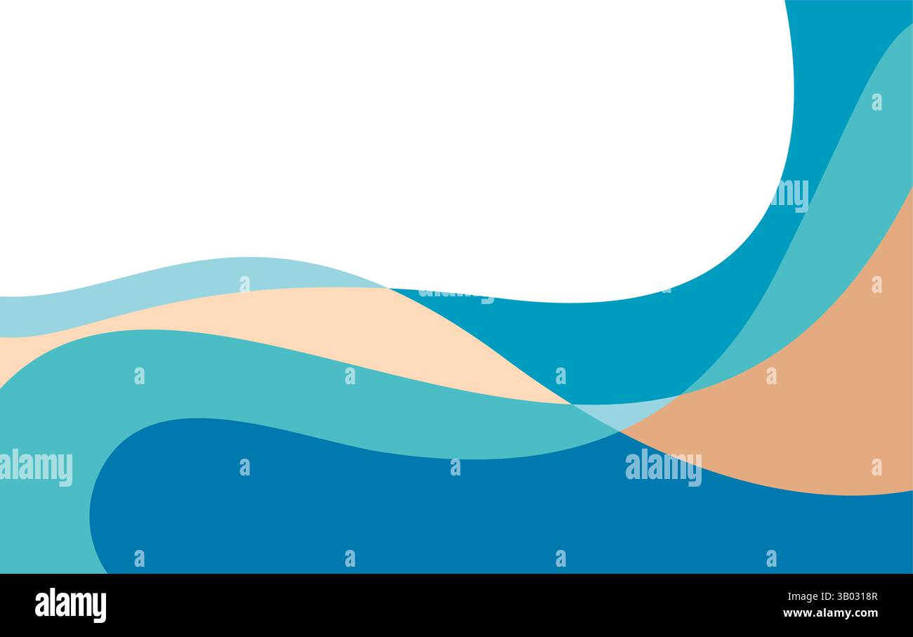 Abstract Water wave vector illustration design background Stock Vector