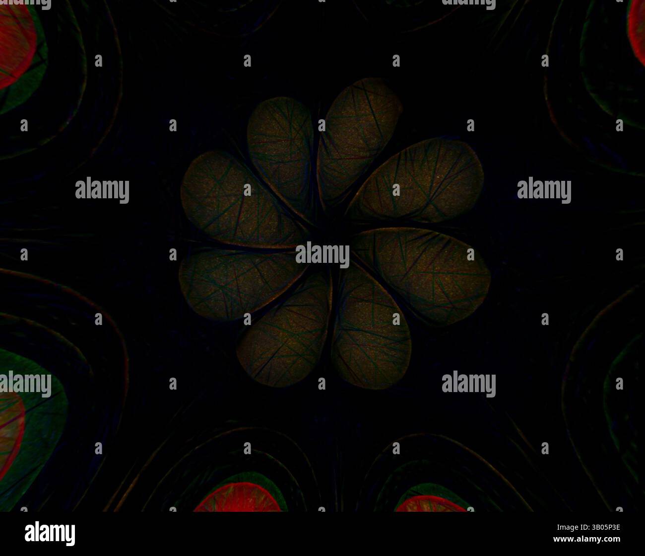 Visual Motif Design A captivating abstract design featuring a central floral motif ...