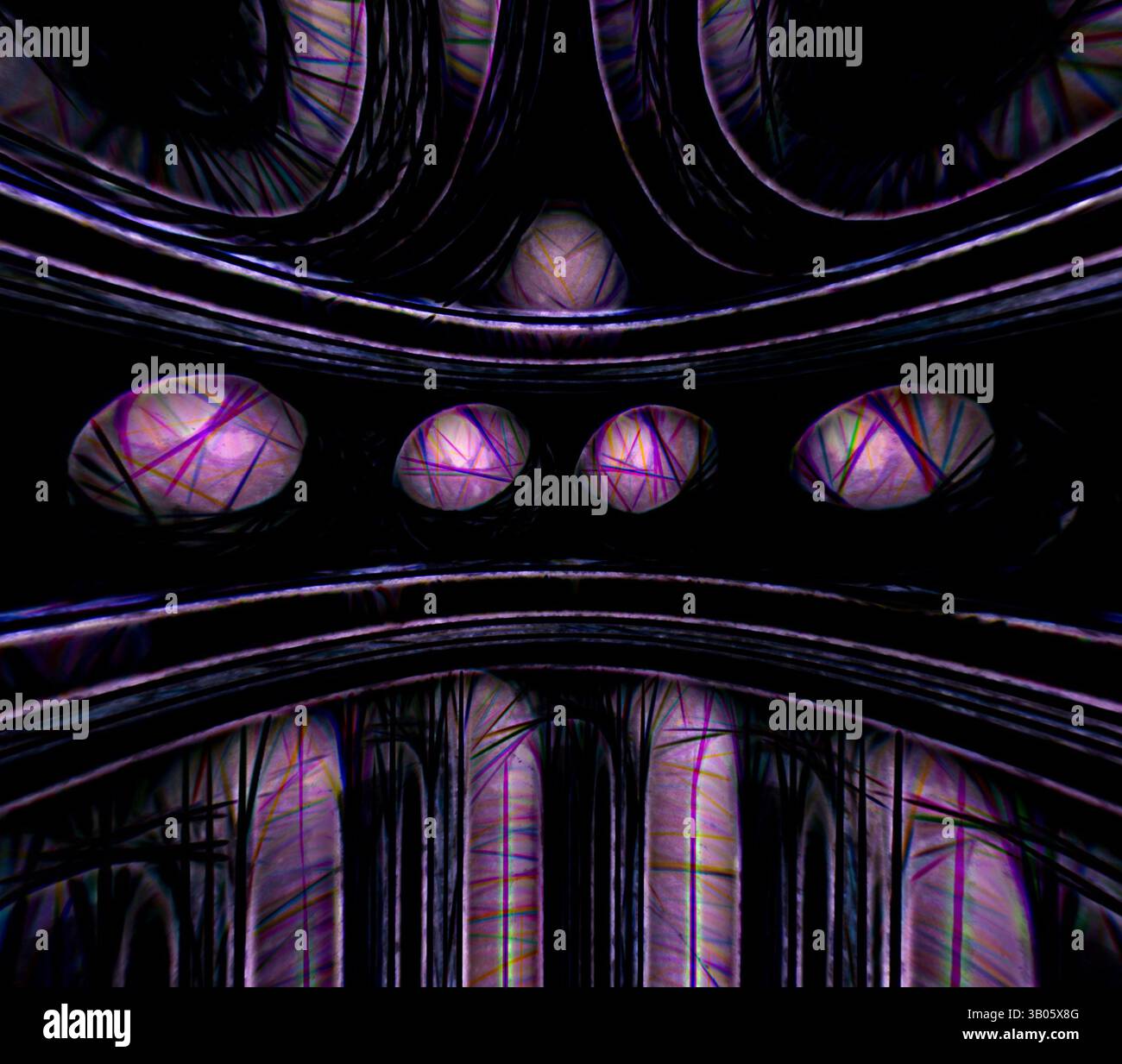 An abstract composition showcasing intricate lines and textures ...