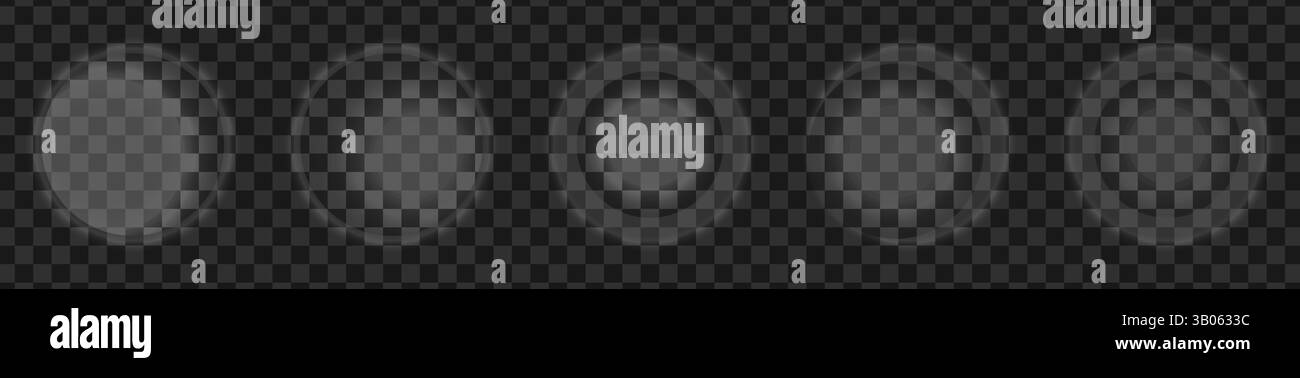 Light transparent circles overlay shadow tint effect, Artificial ...