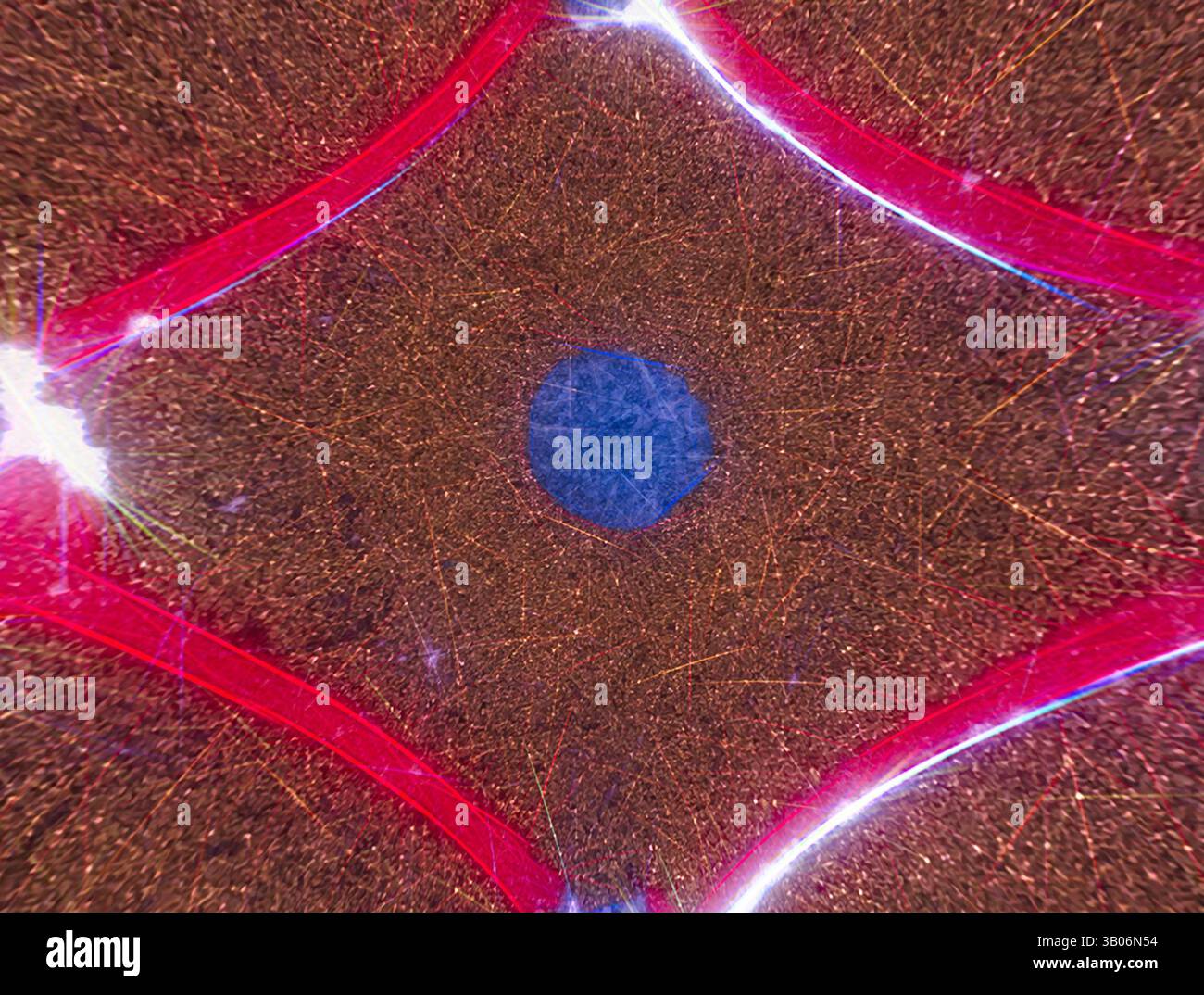 Vibrant network of bright red lines intersects hi-res stock photography ...