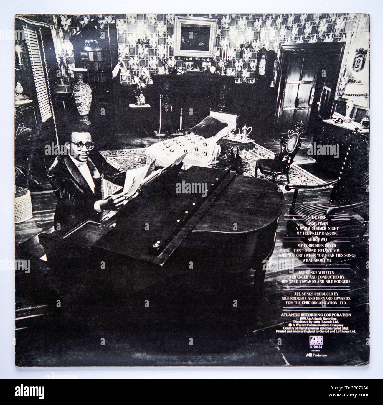 Back cover of Risque, the third studio album by American band Chic ...