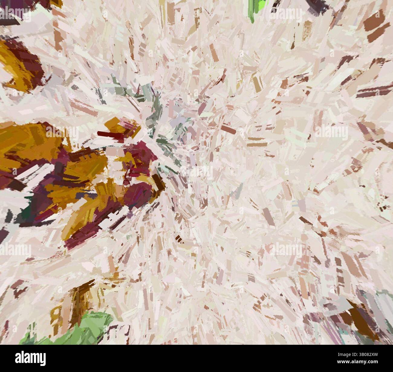 Fabric Exploding A vibrant explosion of abstract shapes and colors, reminiscent of a ...