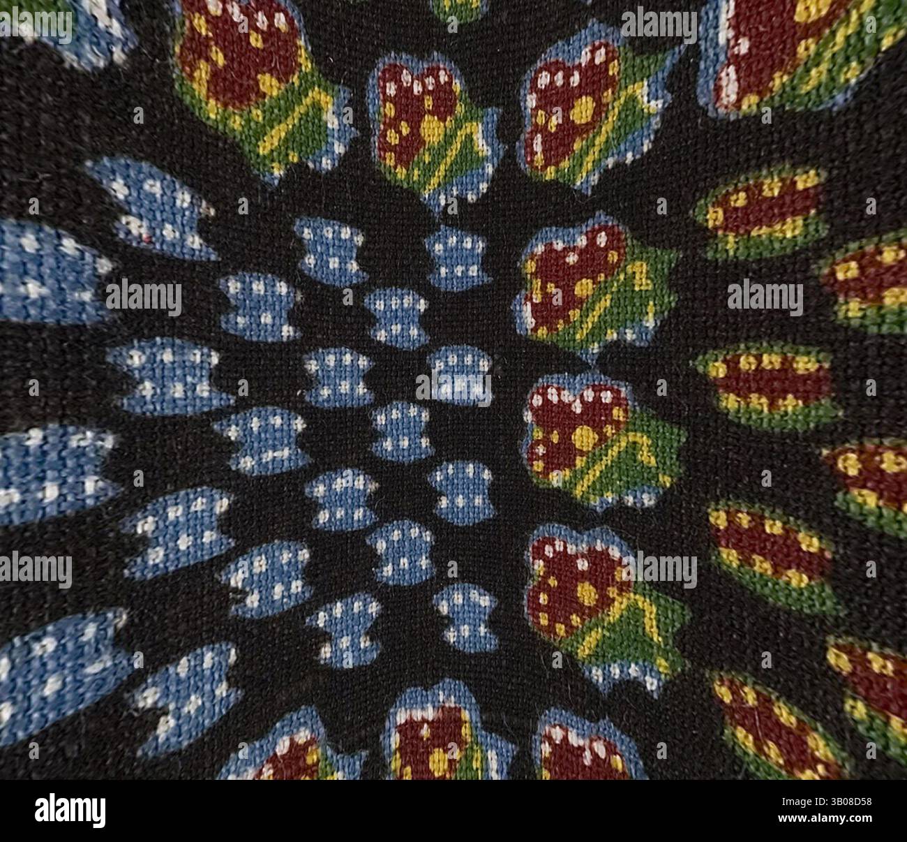 Repetitive motifs of red flowers hi-res stock photography and images ...