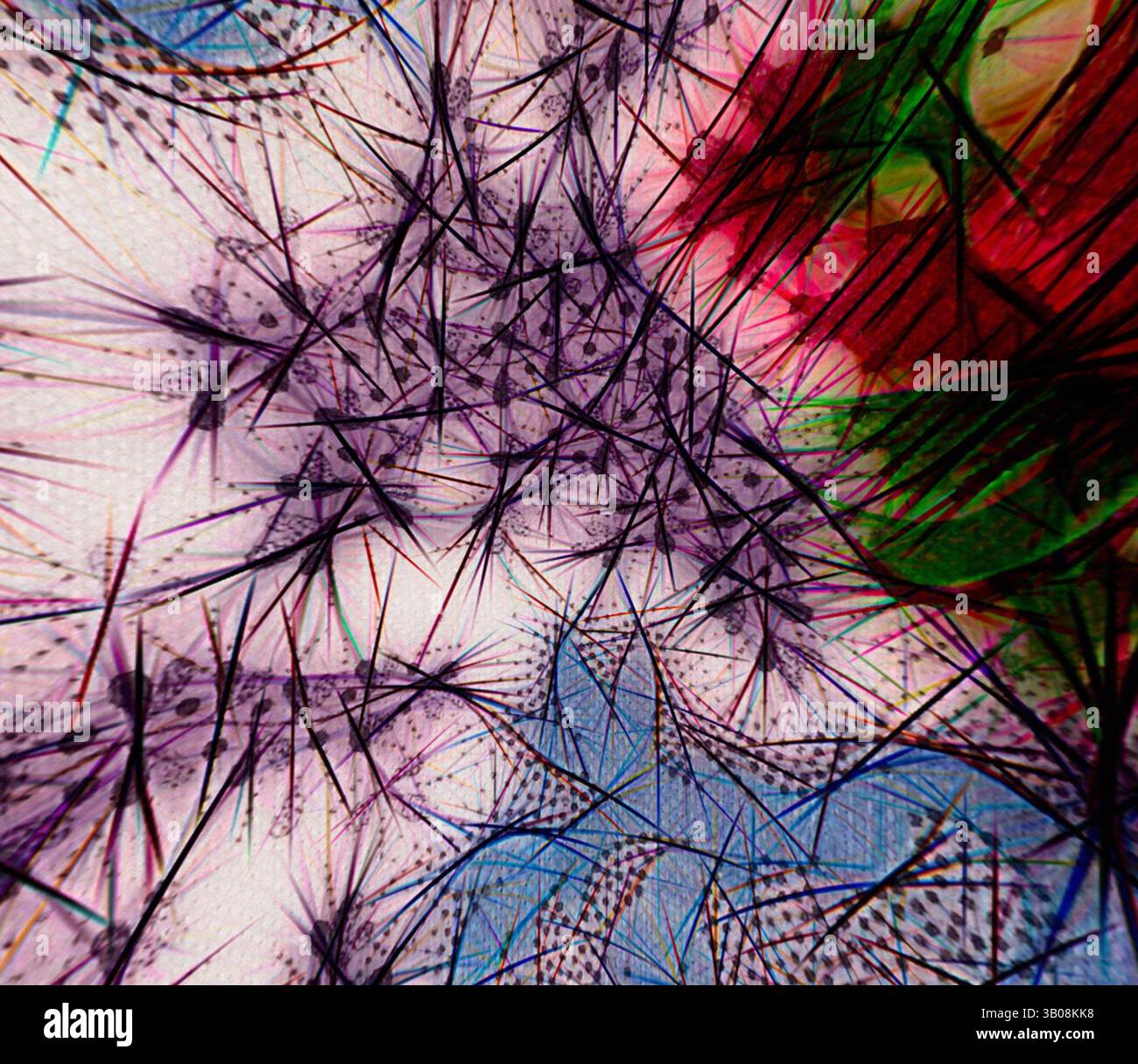 Spiky Textures Patterns An abstract composition featuring intricate patterns that resemble ...