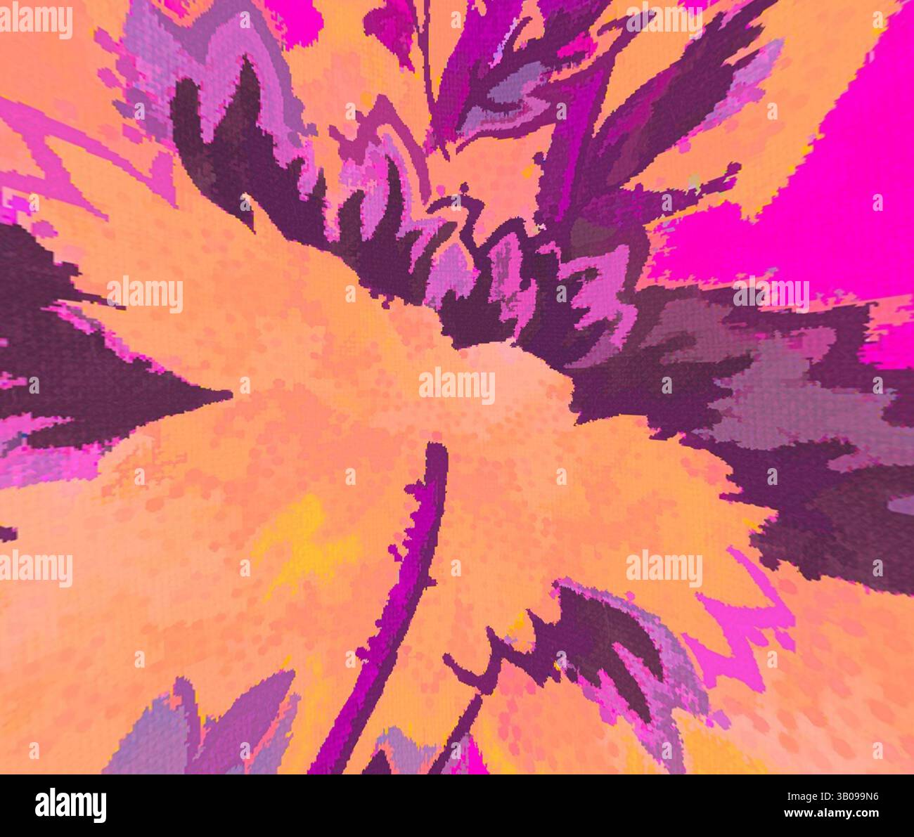 Vibrant explosion of colors showcases bold floral shapes hi-res stock ...