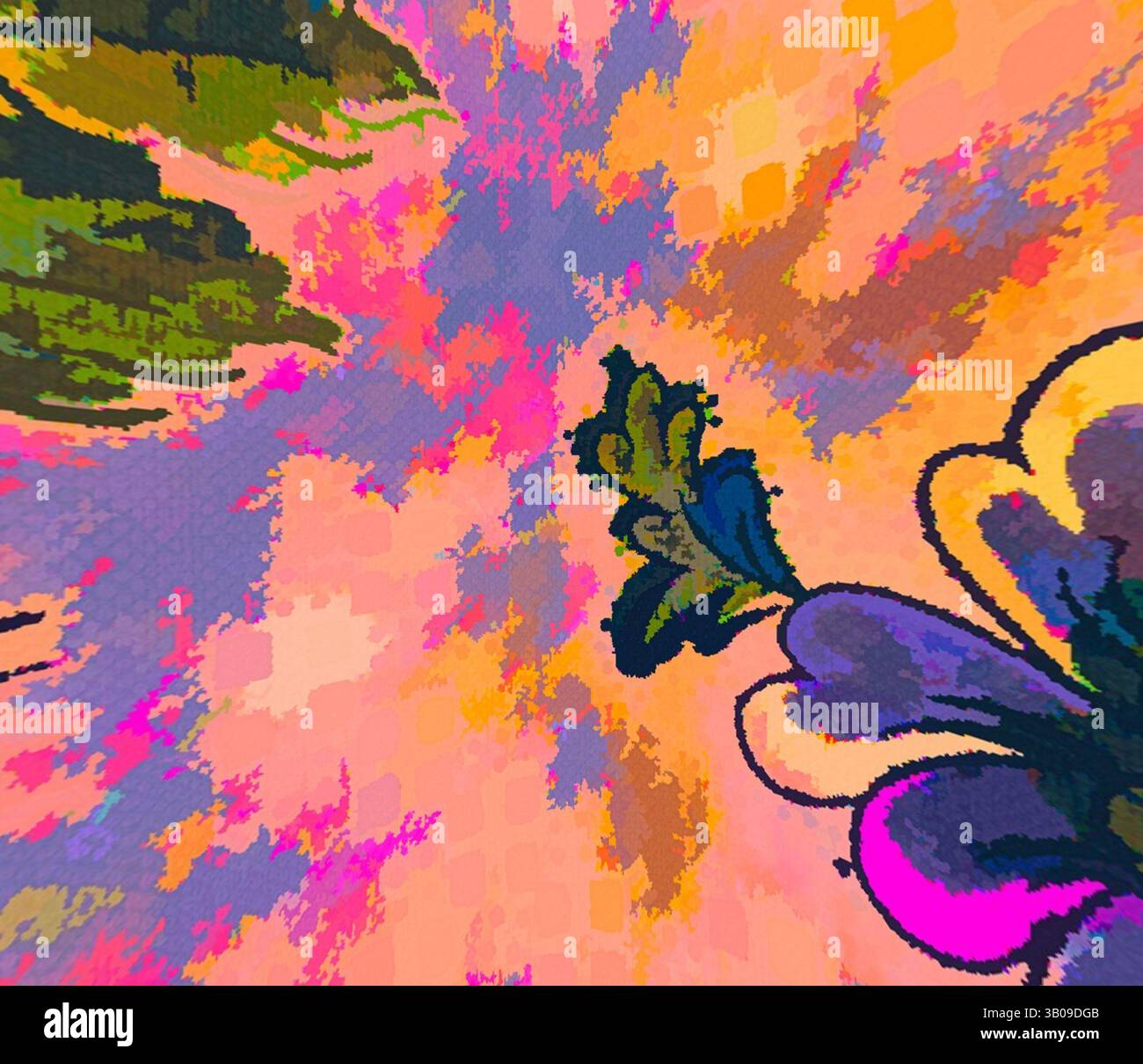 Vibrant explosion of warm colors swirls hi-res stock photography and ...