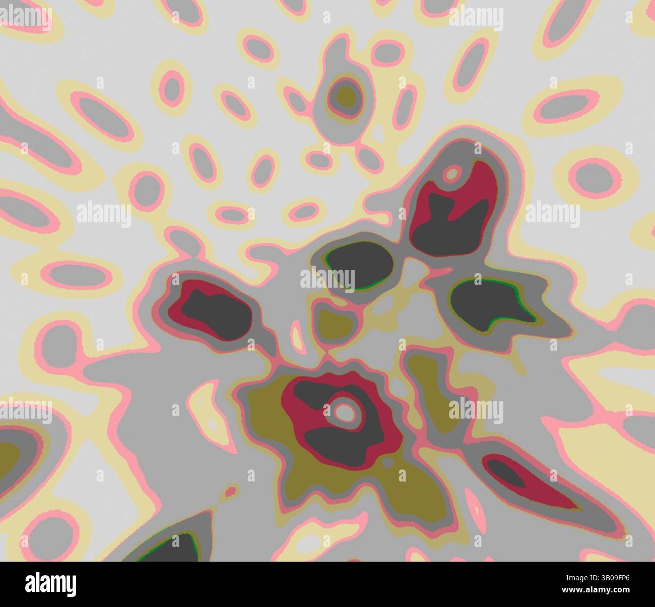 An abstract design featuring swirling patterns and vibrant, blended ...