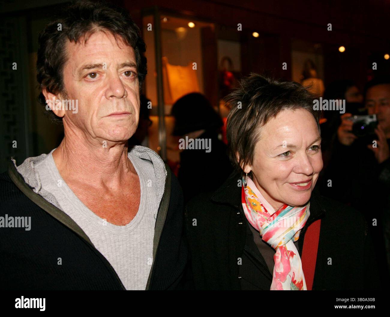 Lou Reed Wife Lou reed laurie hi-res stock photography and images - Alamy