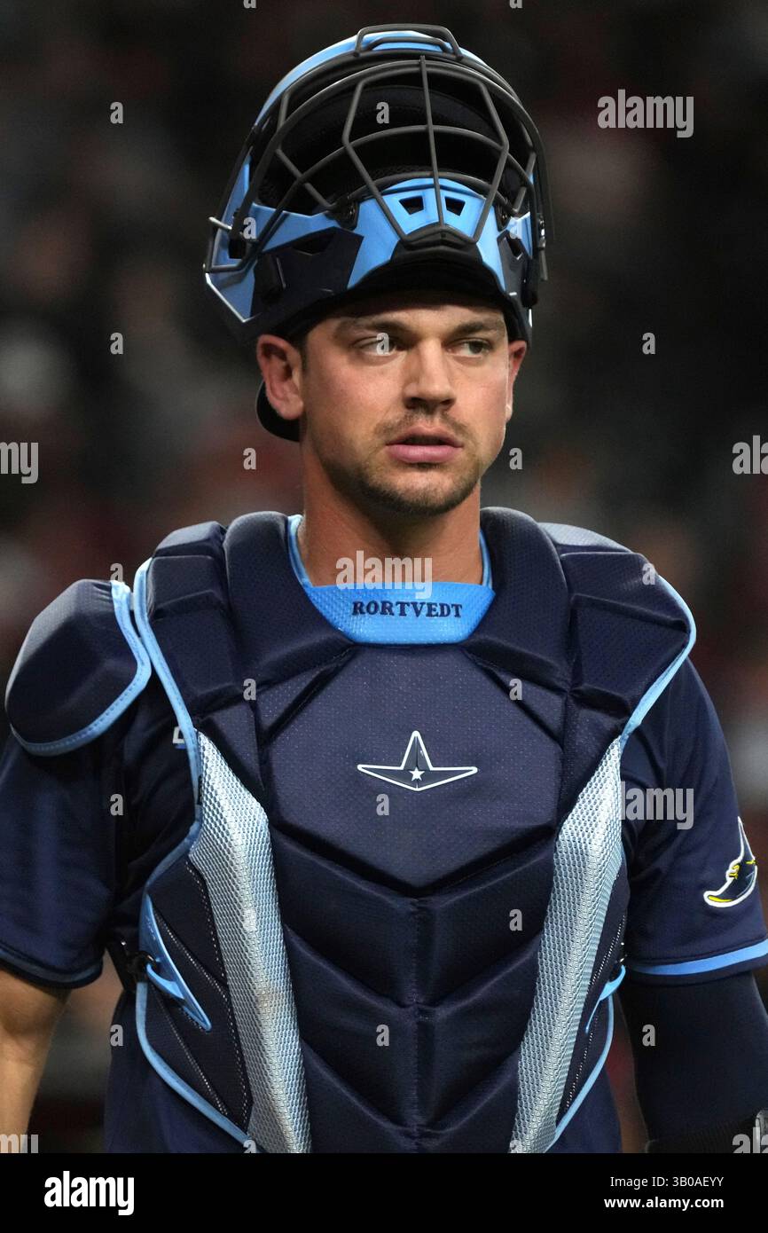 Tampa Bay Rays catcher Ben Rortvedt (30) against the Arizona ...