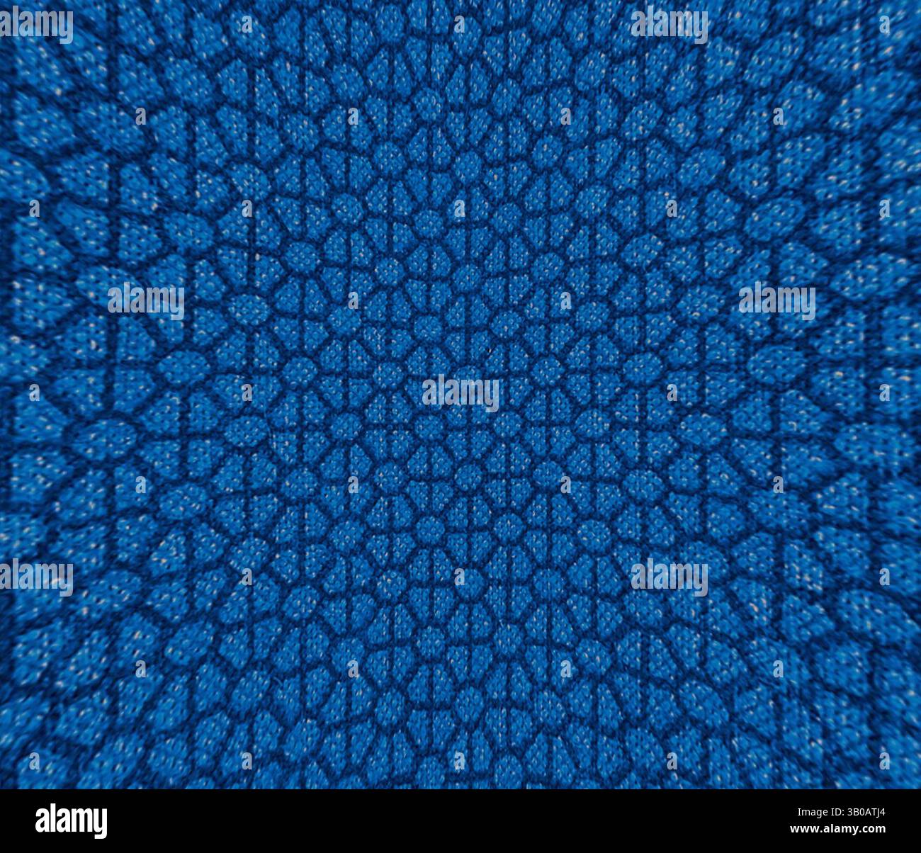 An intricate pattern of interwoven geometric shapes creates a vibrant ...