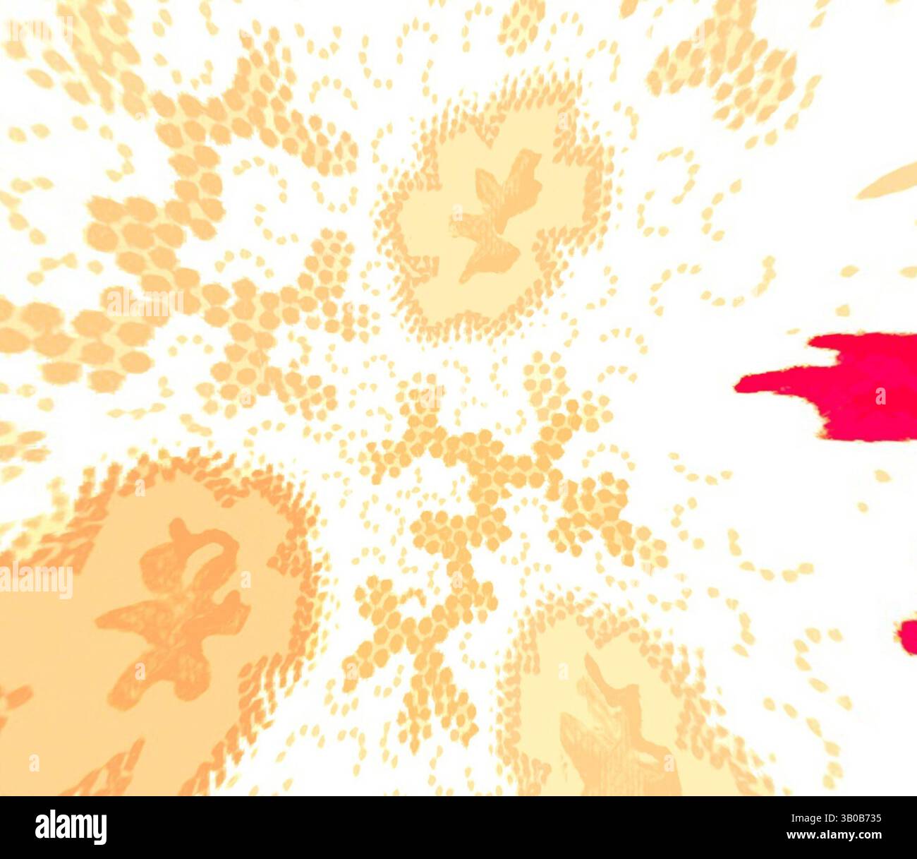 Fabric Exploding An explosion of abstract patterns and colors, featuring warm tones ...