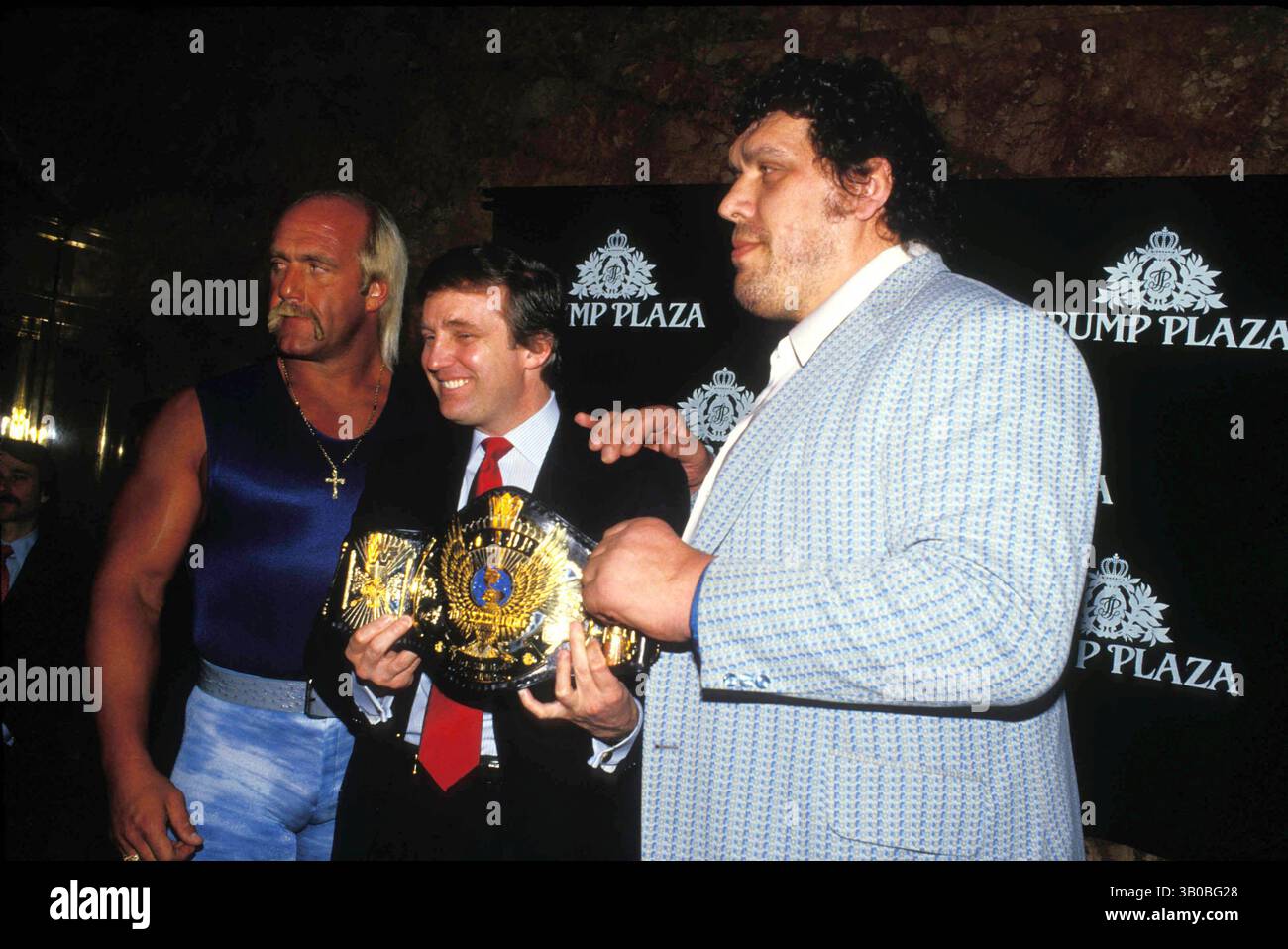 Hulk hogan donald trump andre the giant hi-res stock photography and ...