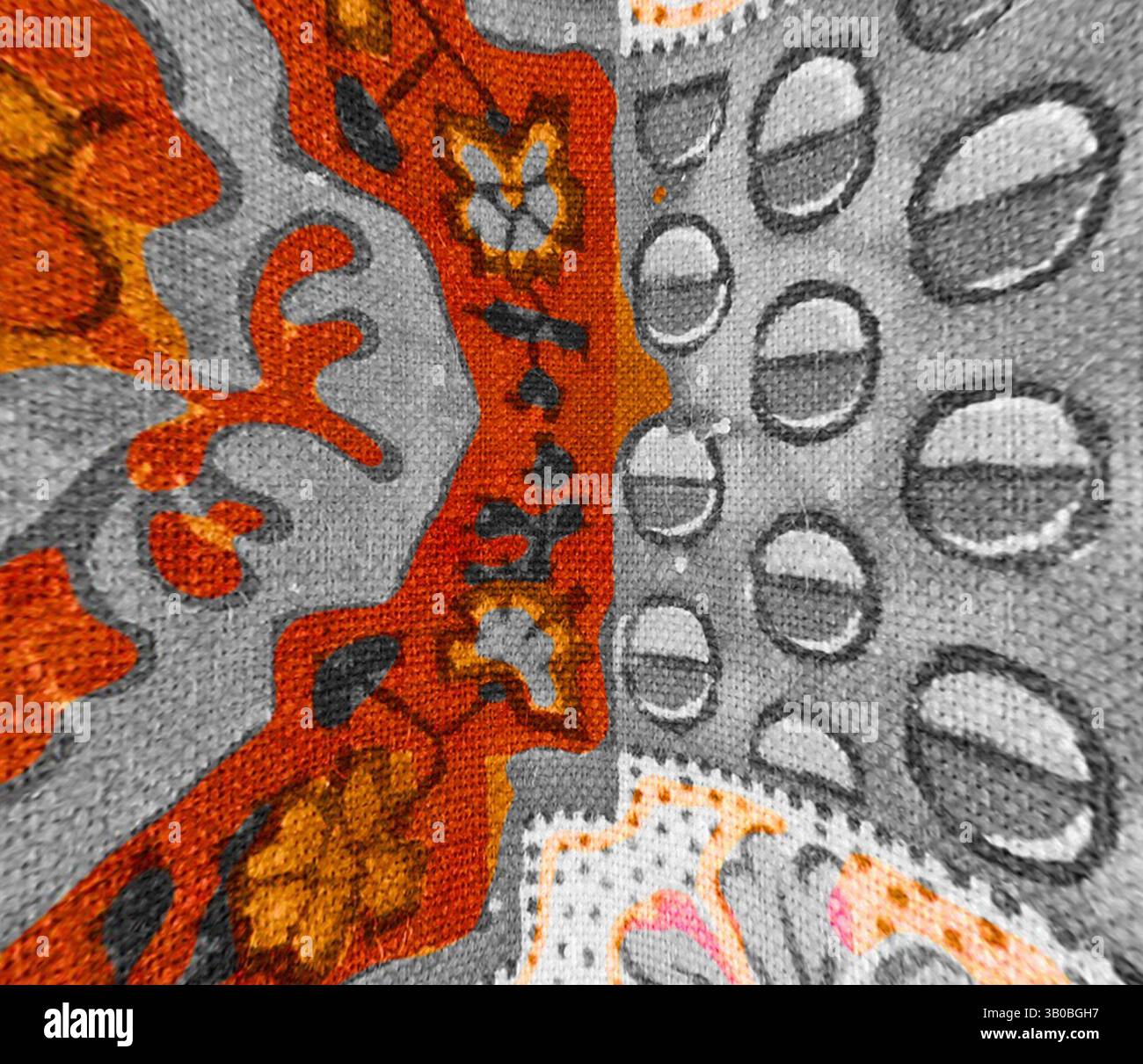 A vibrant tapestry of intricate patterns featuring floral designs and ...