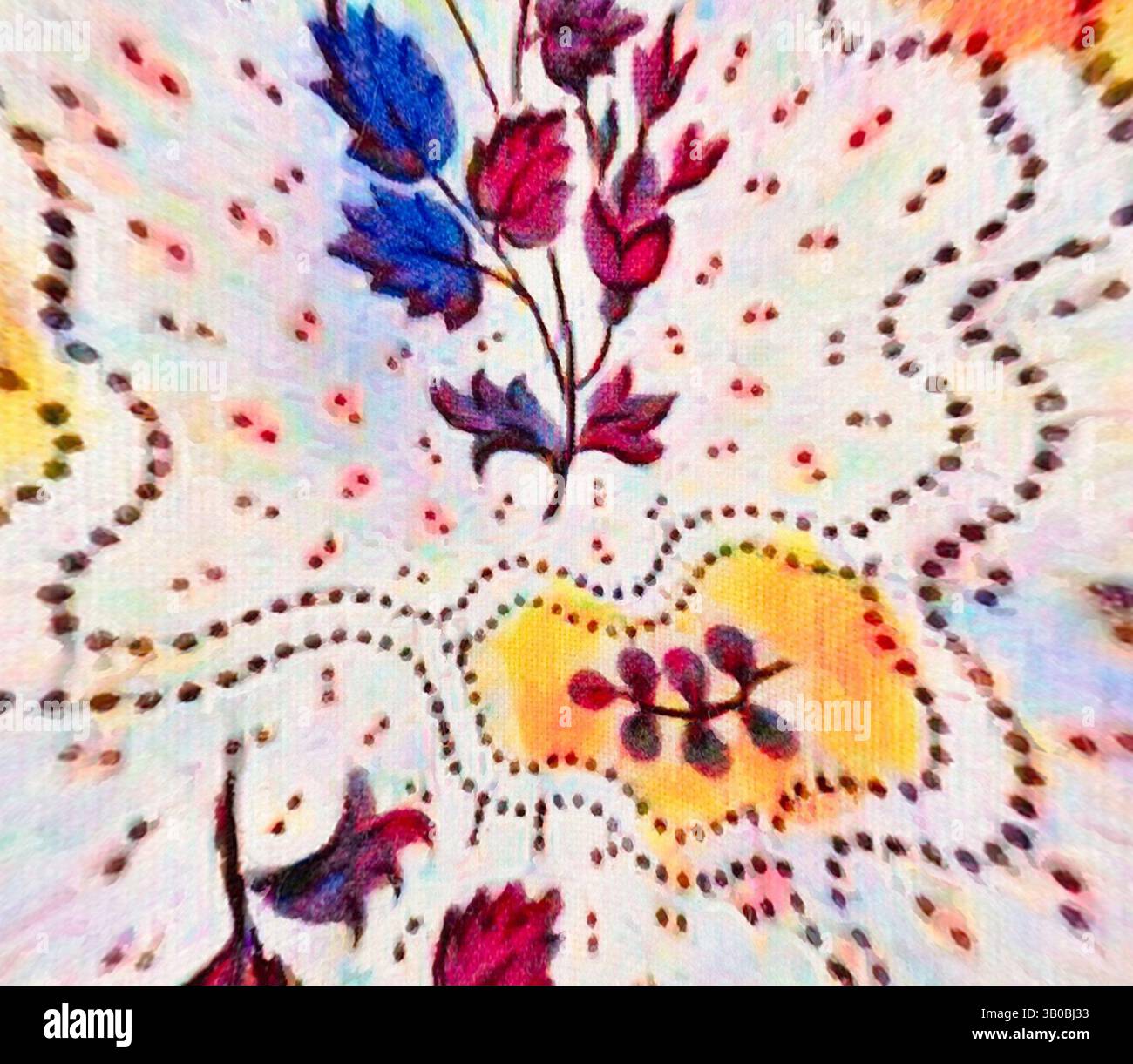 A vibrant floral design bursts with colorful blooms and intricate ...