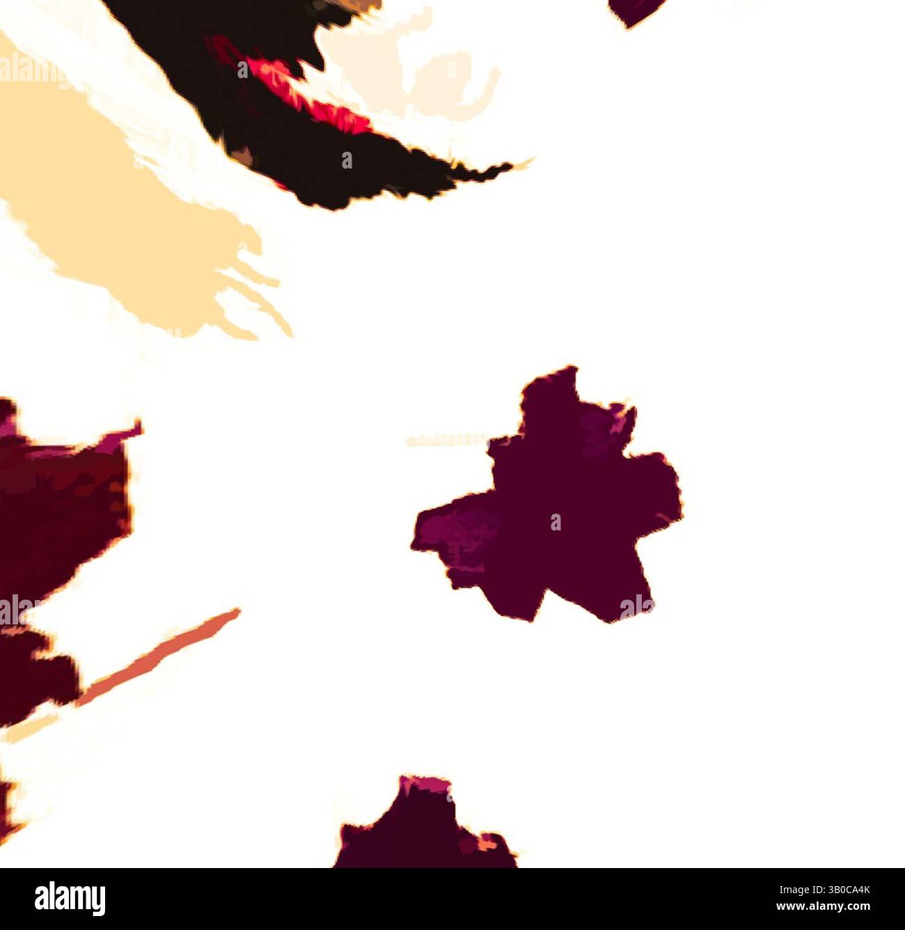 An abstract composition featuring bold, dynamic shapes and contrasting ...
