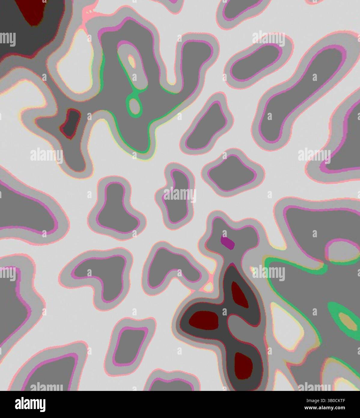 Intriguing Pattern An abstract design featuring fluid, organic shapes intertwined with ...