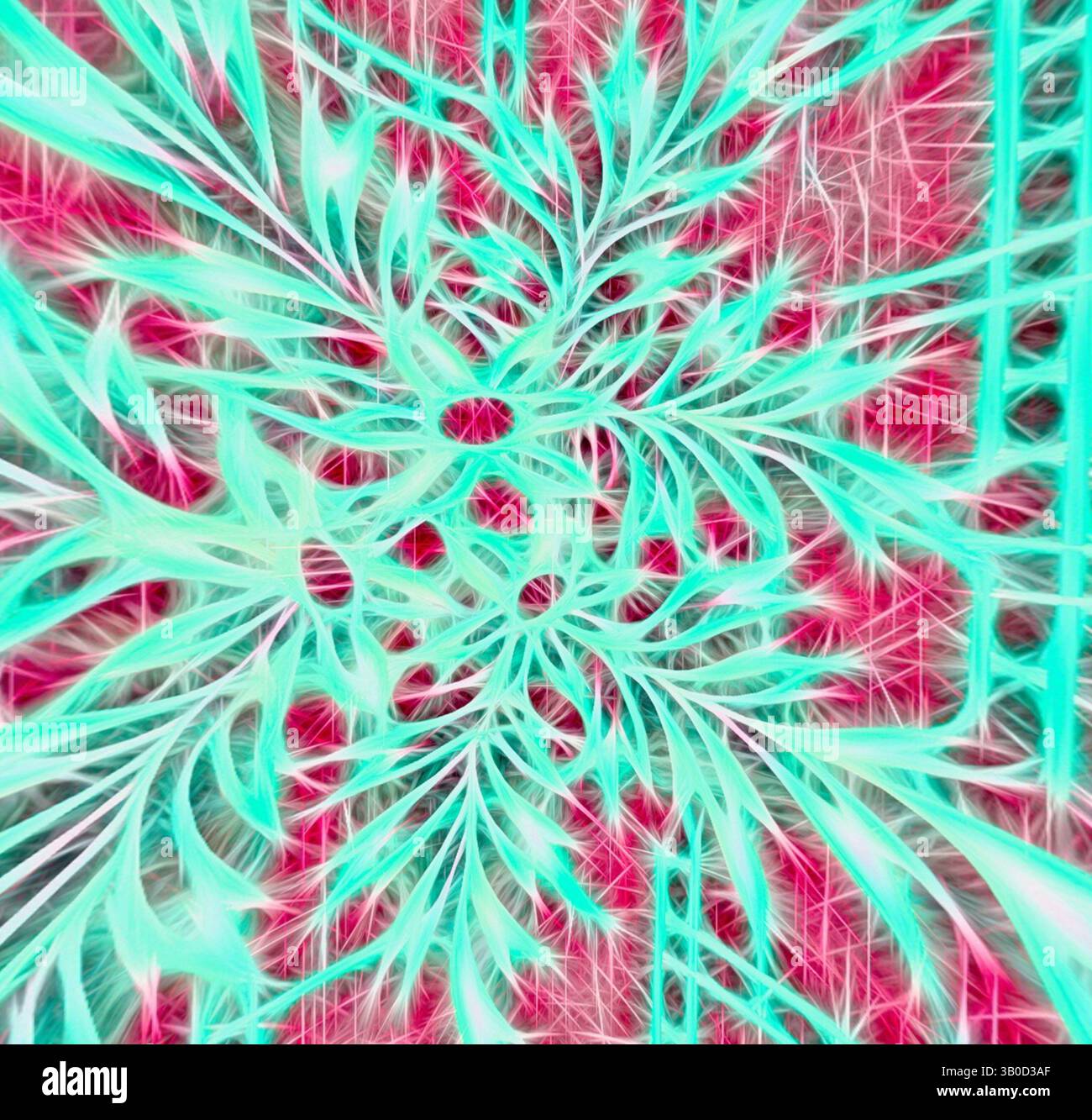 A vibrant, abstract design featuring intricate patterns of swirling ...