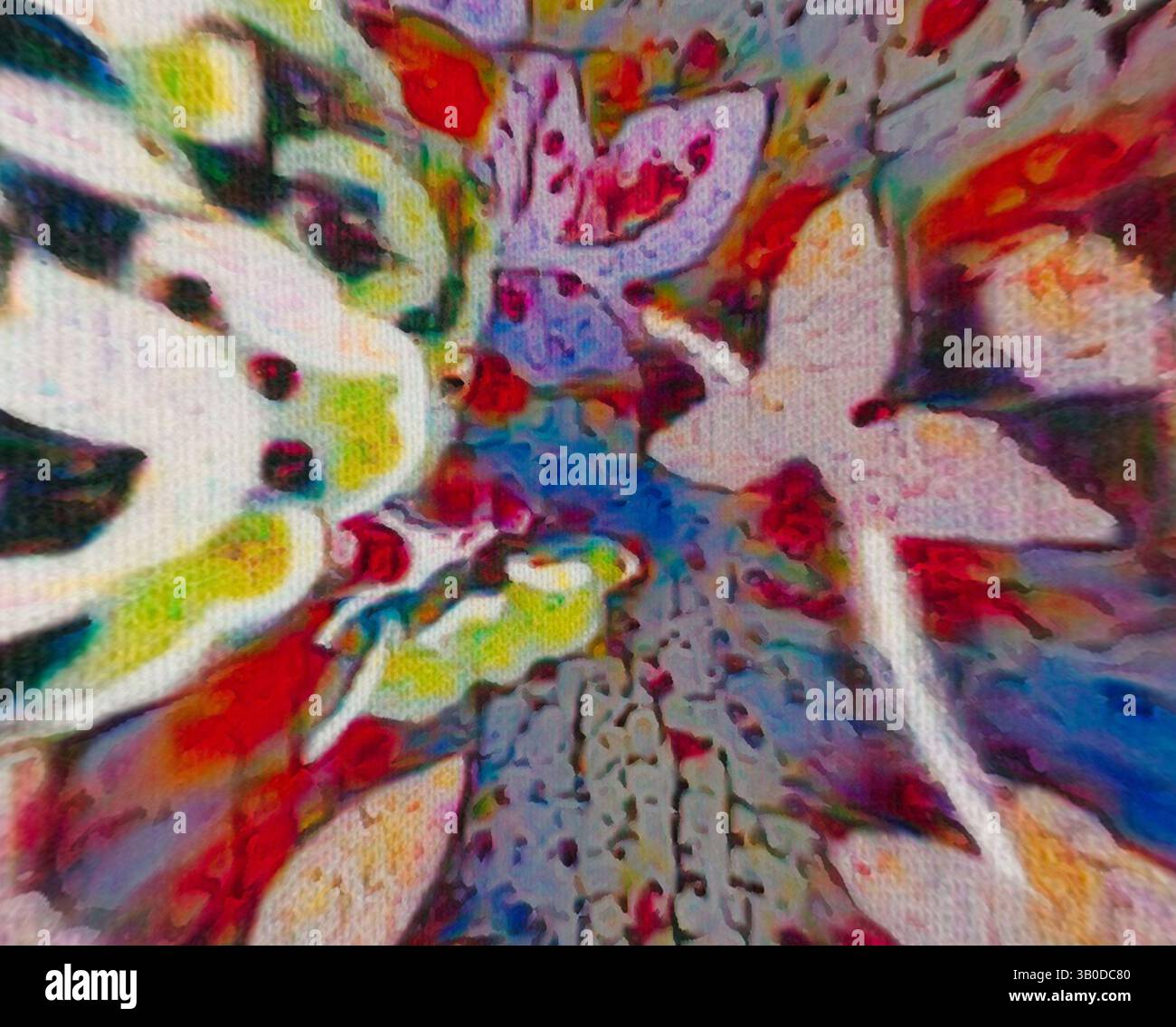 Abstract floral shapes intermingled hi-res stock photography and images ...