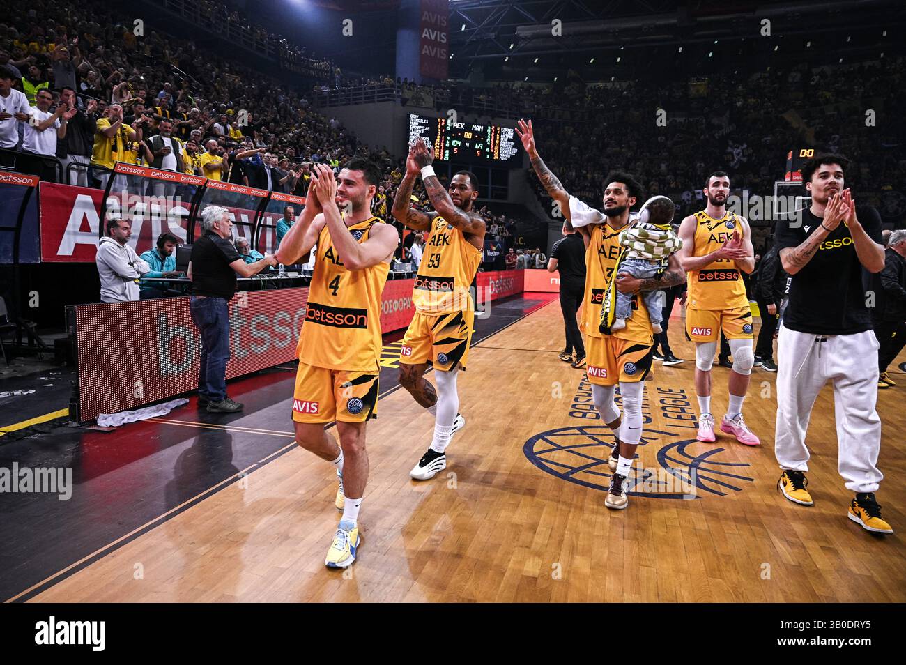 athens-athens-greece-23rd-apr-2025-players-of-aek-betsson-bc