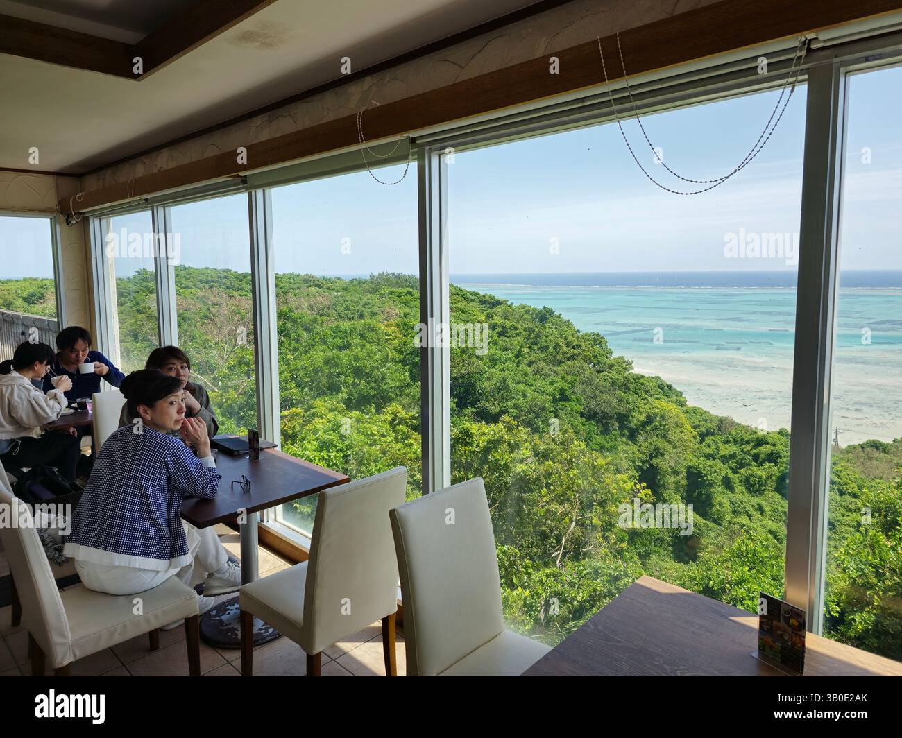 Cafe Yabusachi in Okinawa, Japan - Smartphone Captured Stock Image