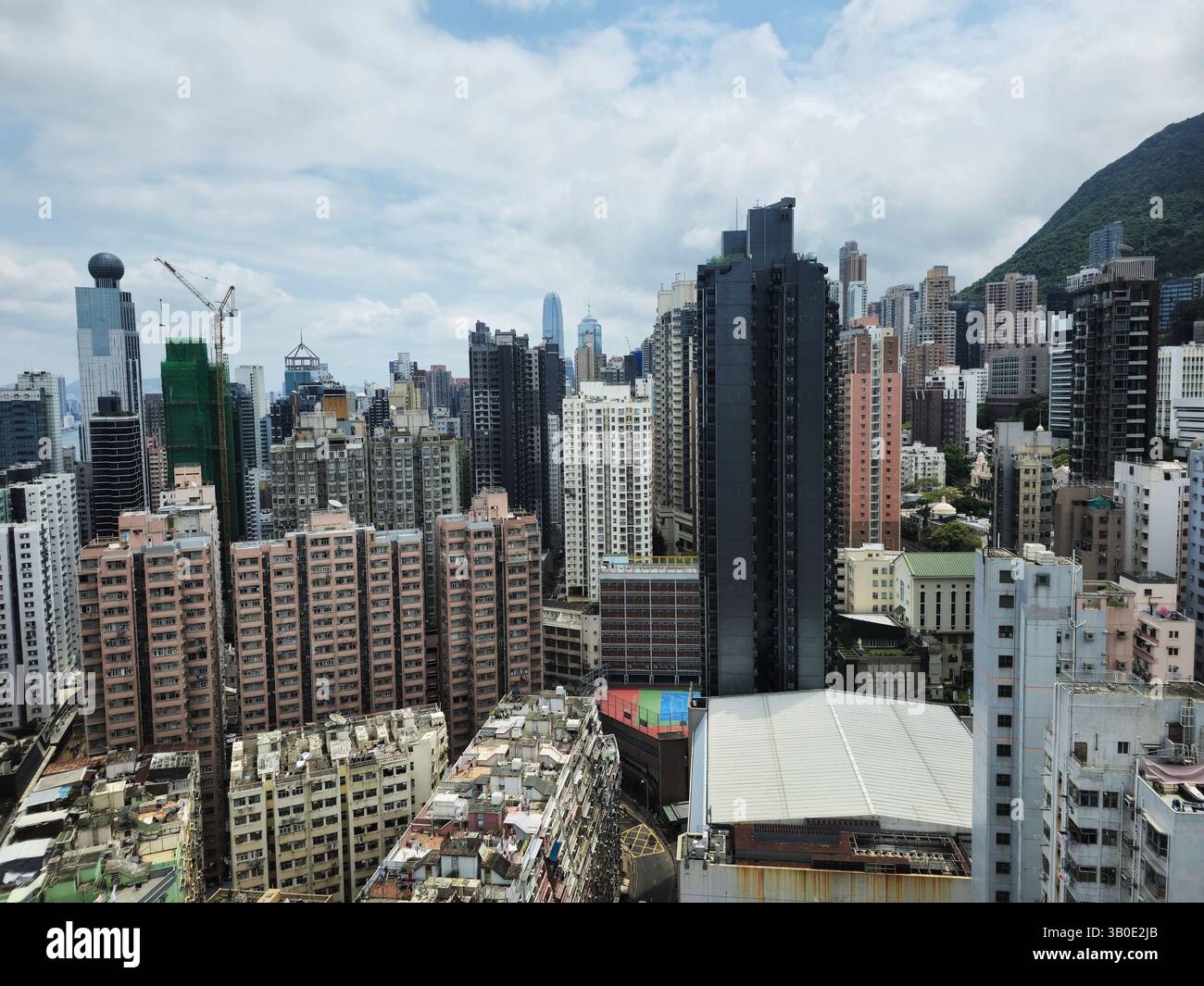A view of The University of Hong Kong in Pok Fu Lam, Hong Kong. - Smartphone Captured Stock Image