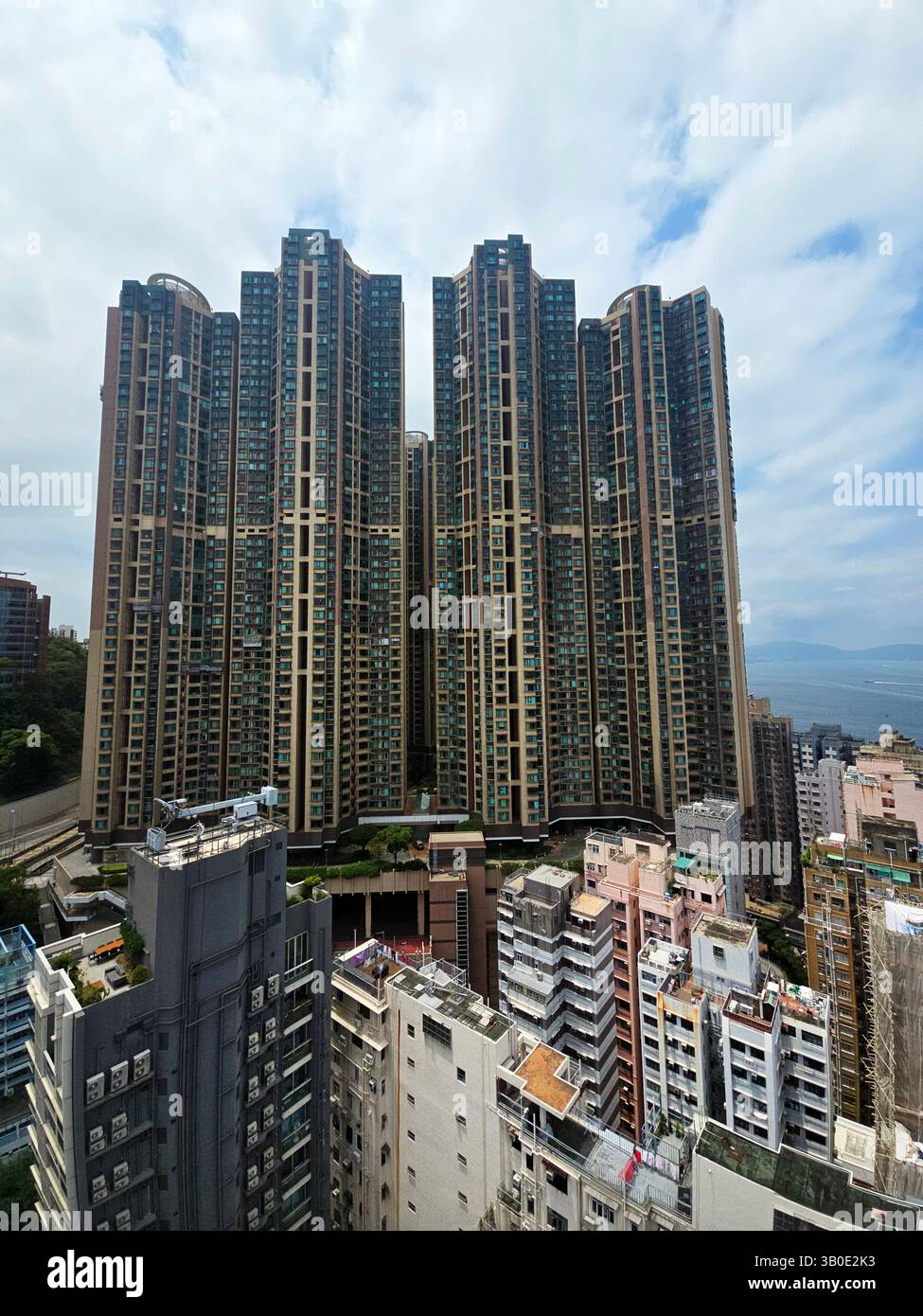 The Belcher's residential complex in Sai Wan, Hong Kong. - Smartphone Captured Stock Image