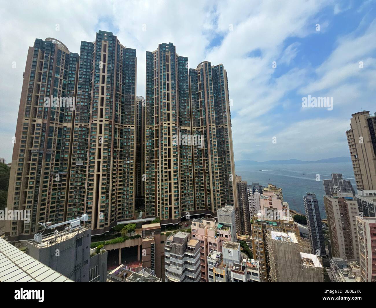 The Belcher's residential complex in Sai Wan, Hong Kong. - Smartphone Captured Stock Image
