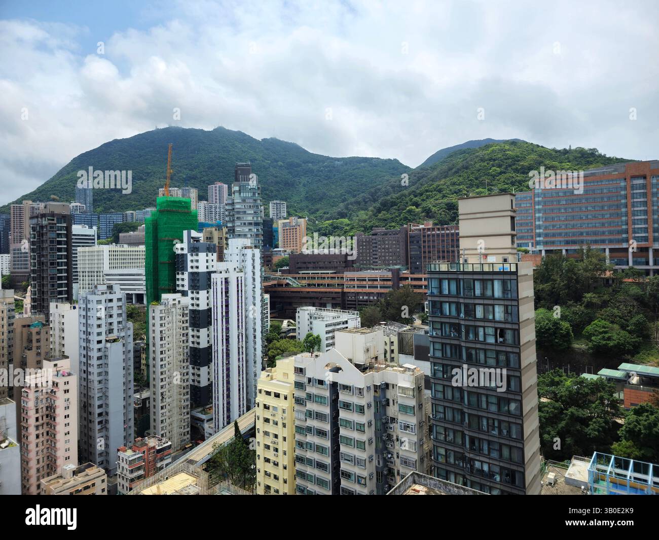 A view of The University of Hong Kong in Pok Fu Lam, Hong Kong. - Smartphone Captured Stock Image