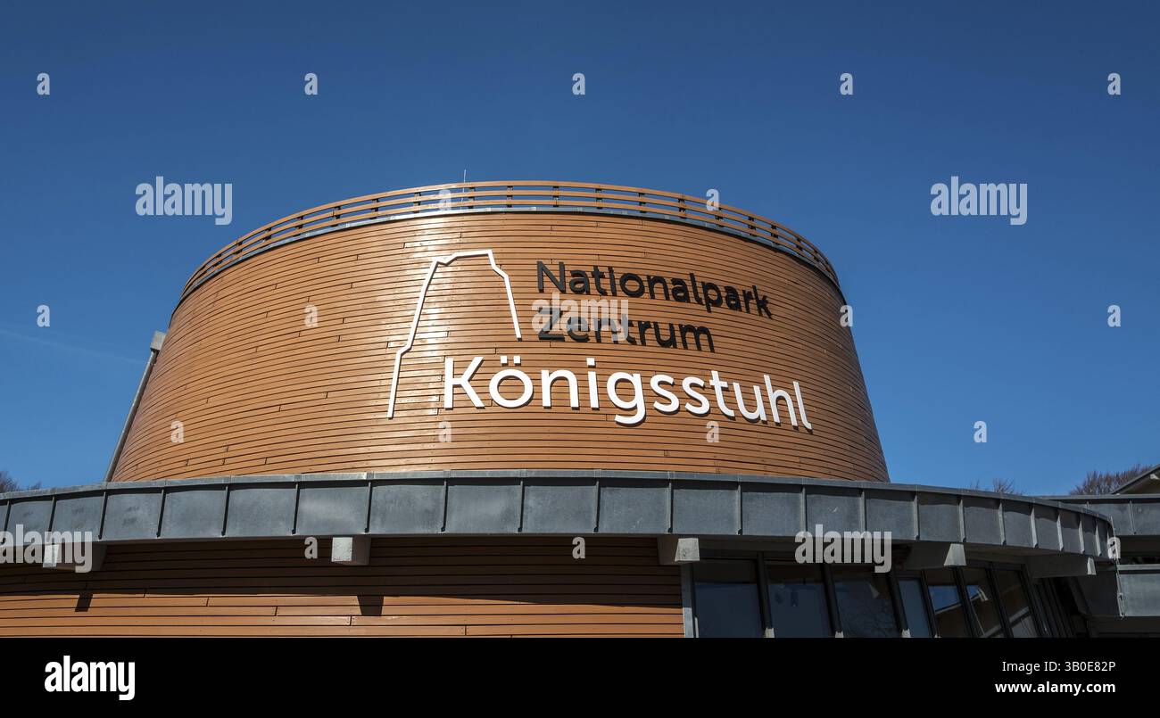 Koenigsstuhl National Park Centre with the newly built Skywalk and the ...