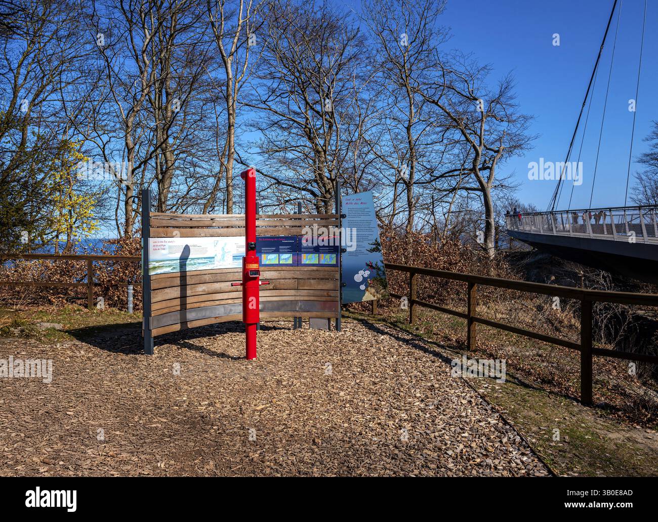 Koenigsstuhl National Park Centre with the newly built Skywalk and the ...