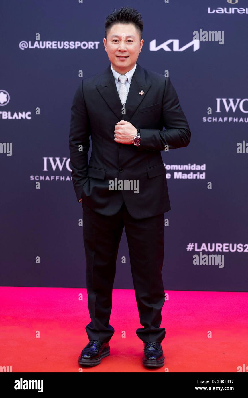 Madrid, Spain. 21st Apr, 2025. Li Xiaopeng attends 'the Laureus World Sports 2025' Photocall at Galería de Cristal. Credit: SOPA Images Limited/Alamy Live News Stock Photo