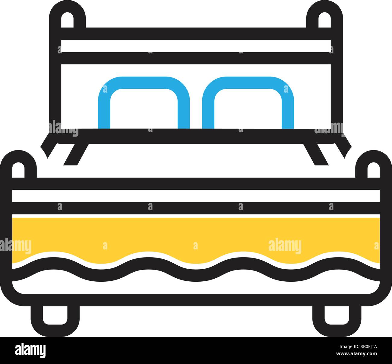 Icon for bed,bedstead Stock Vector