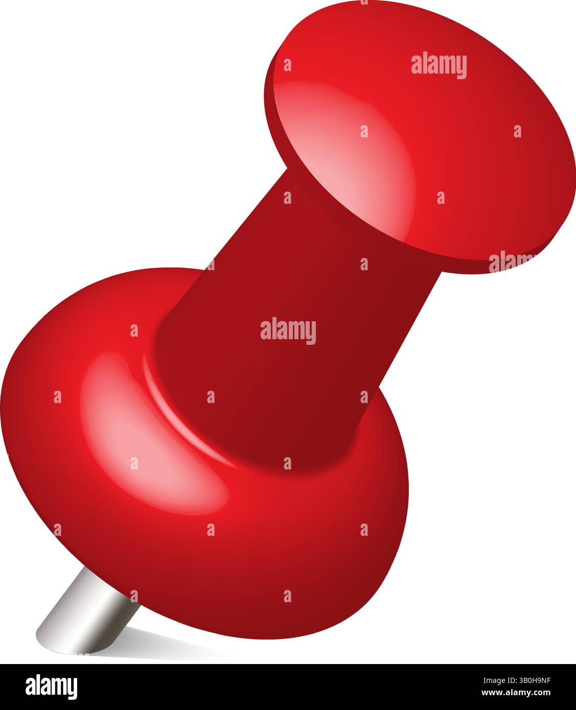 red thumbtack. Push pin. Vector illustration Stock Vector Image & Art ...