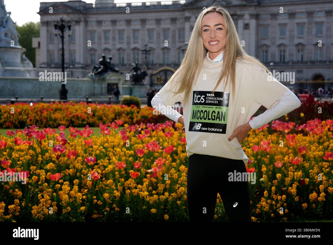 Eilish McColgan before the press conference held at the TCS London