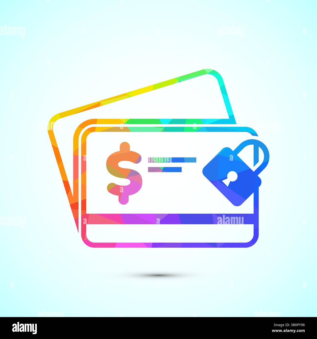 Secure payment icon design illustration, Payment safety sign symbol in ...