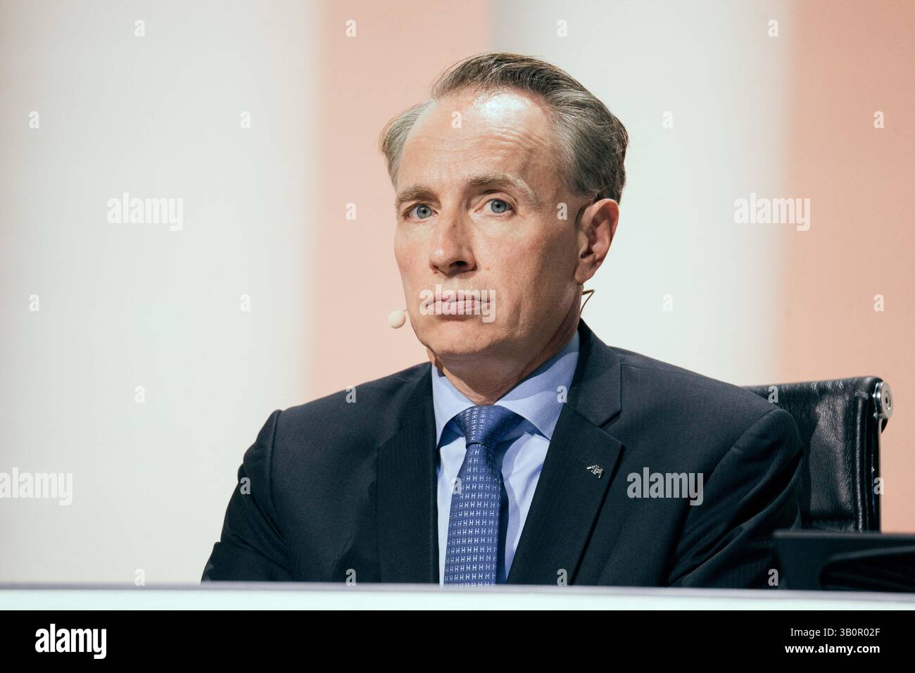 Paris, France. 24th Apr, 2025. CEO of Axa Thomas Buberl during the ...