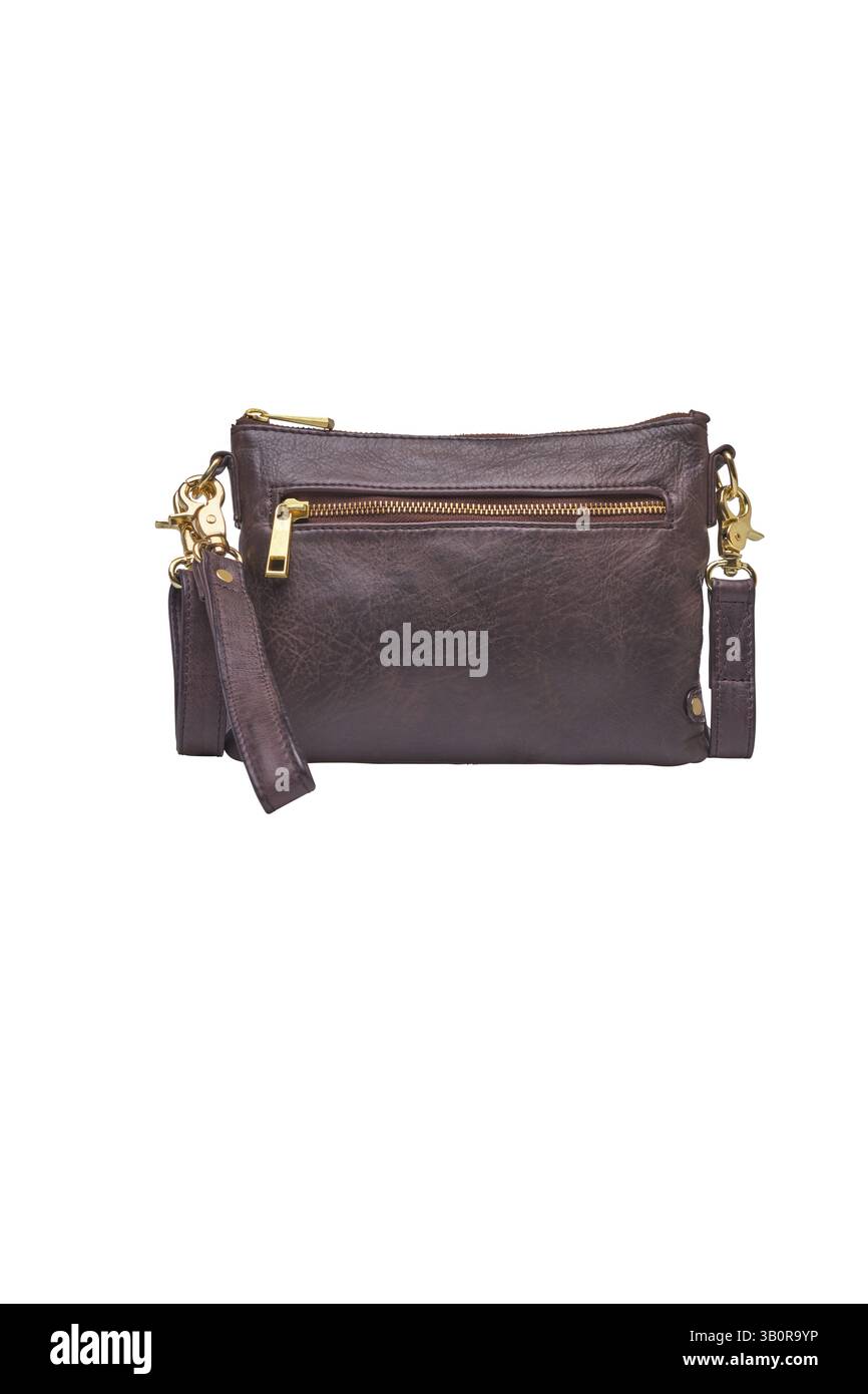 Stylish Clear Crossbody Bag with Leather Accents