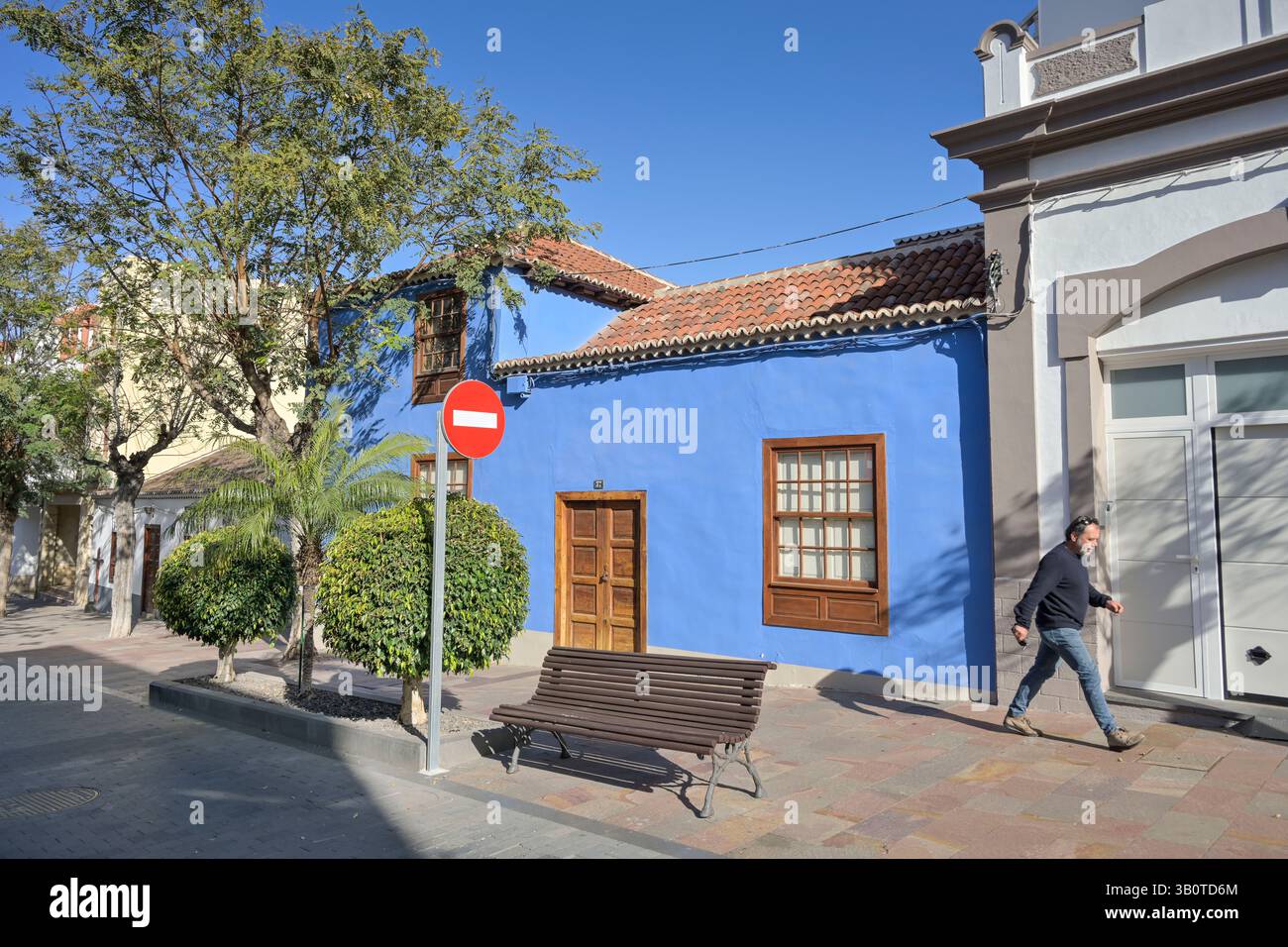 Historische Häuser in der Altstadt, Calle Real, Los Llanos de Aridane ...